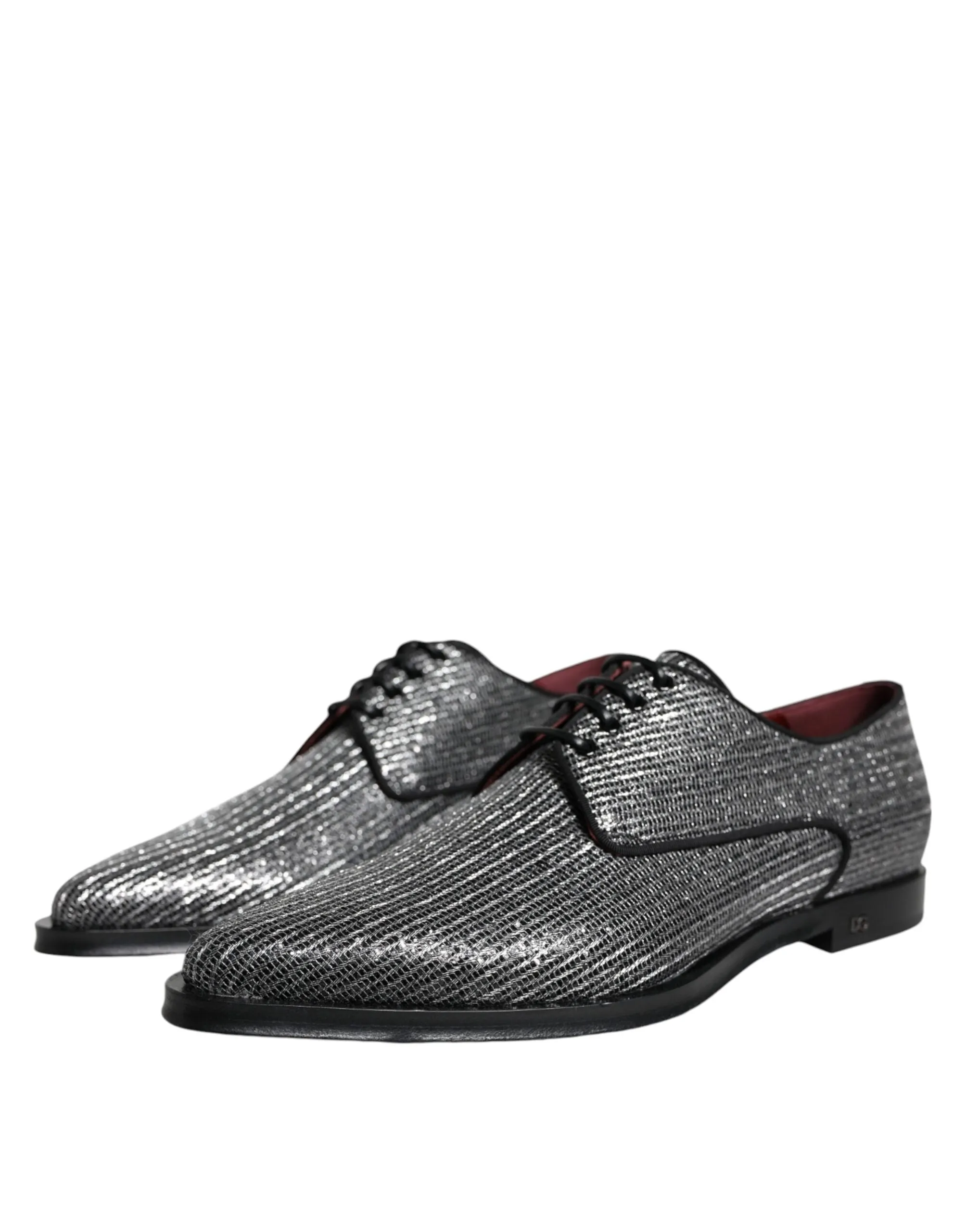 Dolce & Gabbana Silver Polyurethane Derby Formal Dress Shoes sold by Siebentaschen product image thumbnail 3
