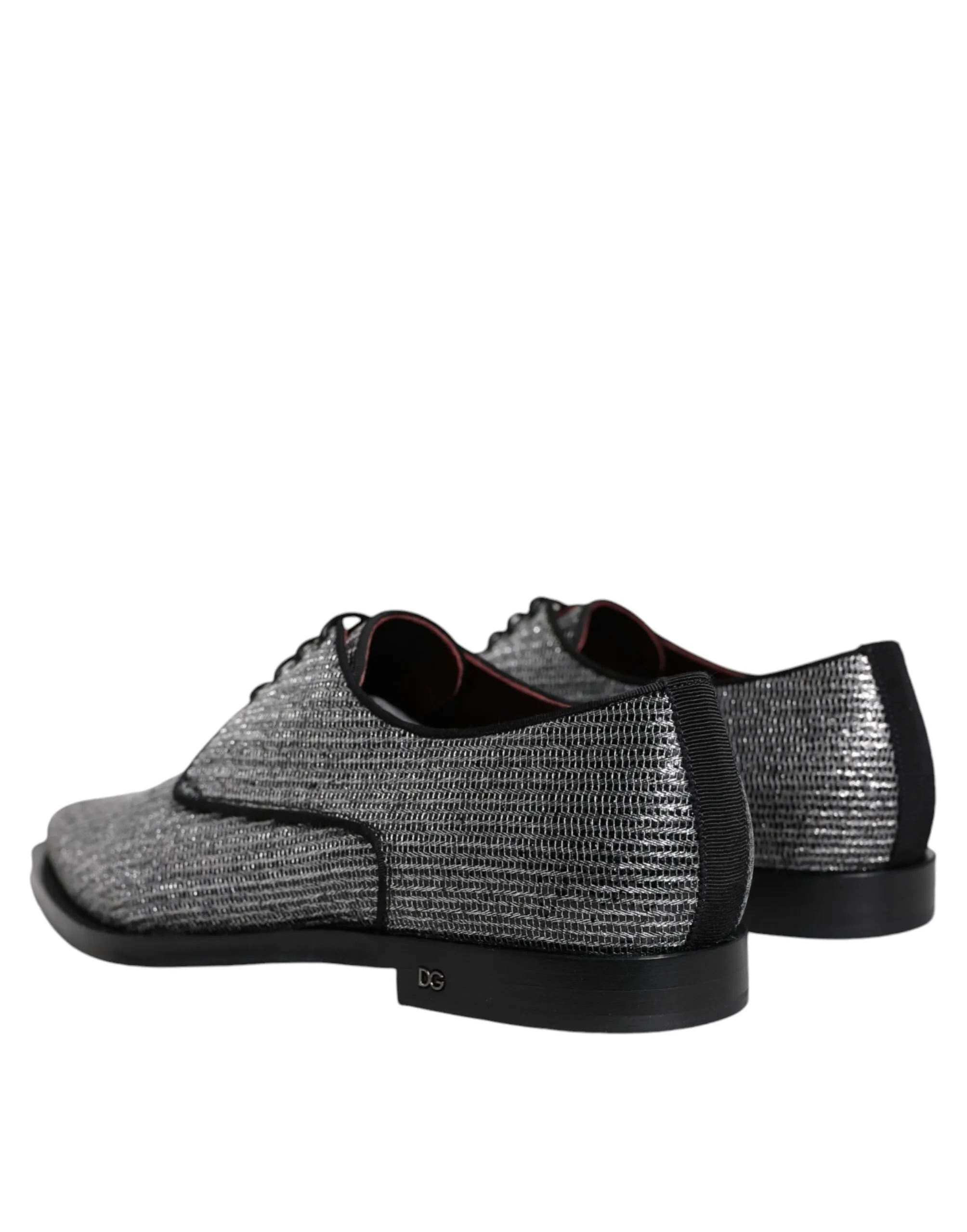 Dolce & Gabbana Silver Polyurethane Derby Formal Dress Shoes sold by Siebentaschen product image thumbnail 4