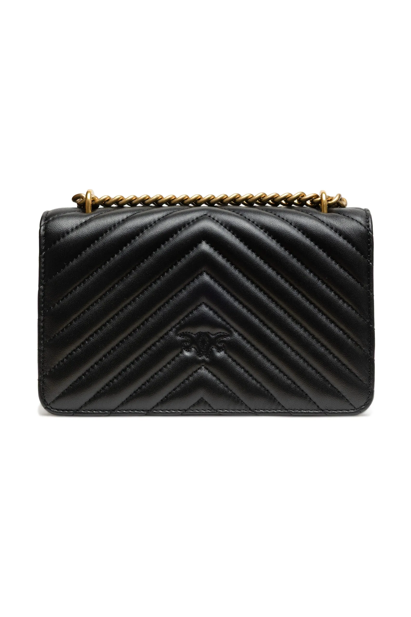 PINKO Black Leather Love One Mini Shoulder Bag sold by Siebentaschen product image thumbnail 3