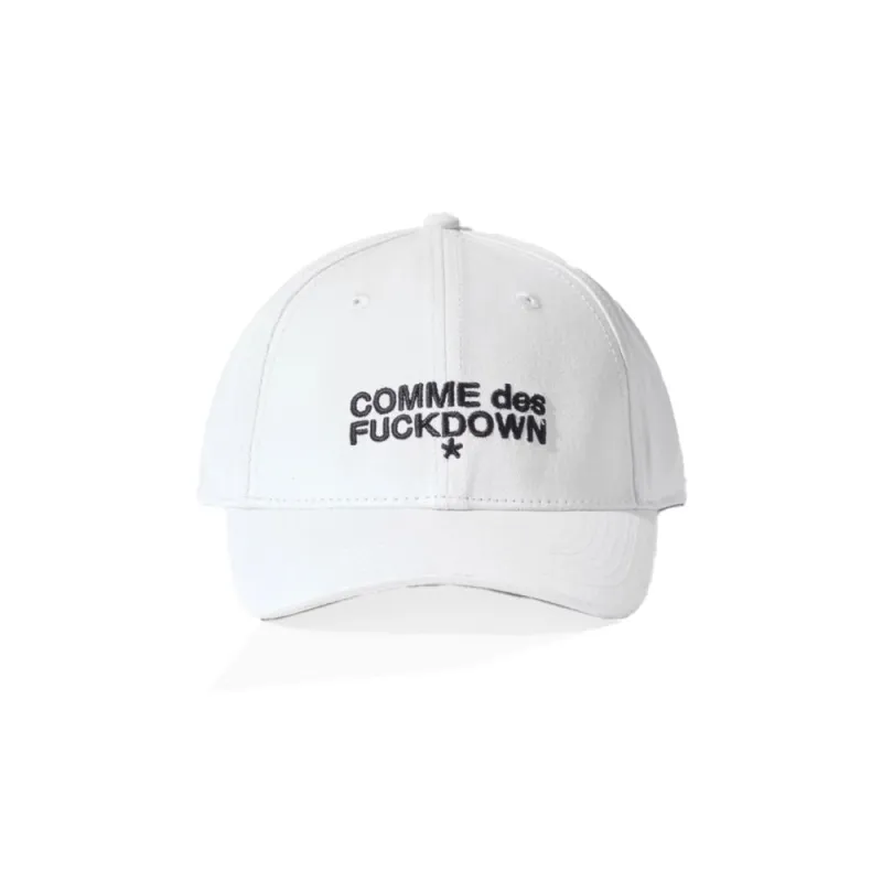 Comme Des Fuckdown White Cotton Hat made by Siebentaschen