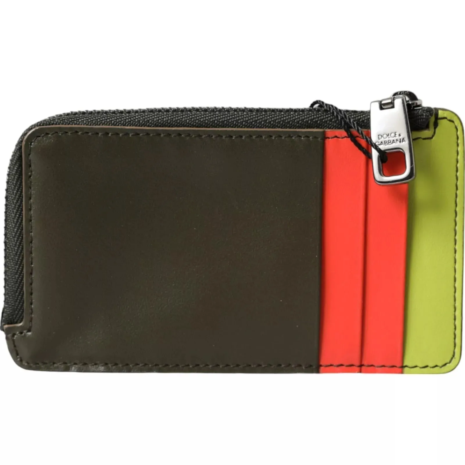 Dolce & Gabbana Multicolor Calfskin Leather Logo Card Holder Women Wallet sold by Siebentaschen product image thumbnail 5