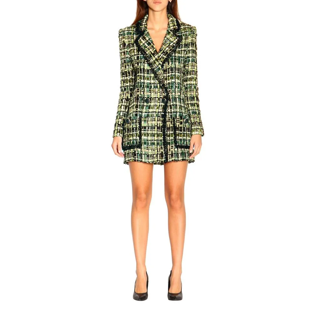 Elisabetta Franchi Green Viscose Women Blazer sold by Siebentaschen product image thumbnail 2