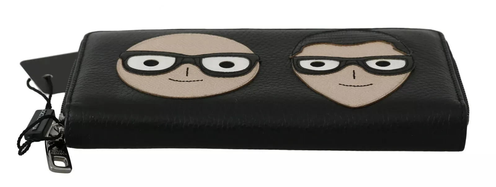 Dolce & Gabbana Black Leather #DGFAMILY Zipper Continental Mens Wallet sold by Siebentaschen product image thumbnail 3