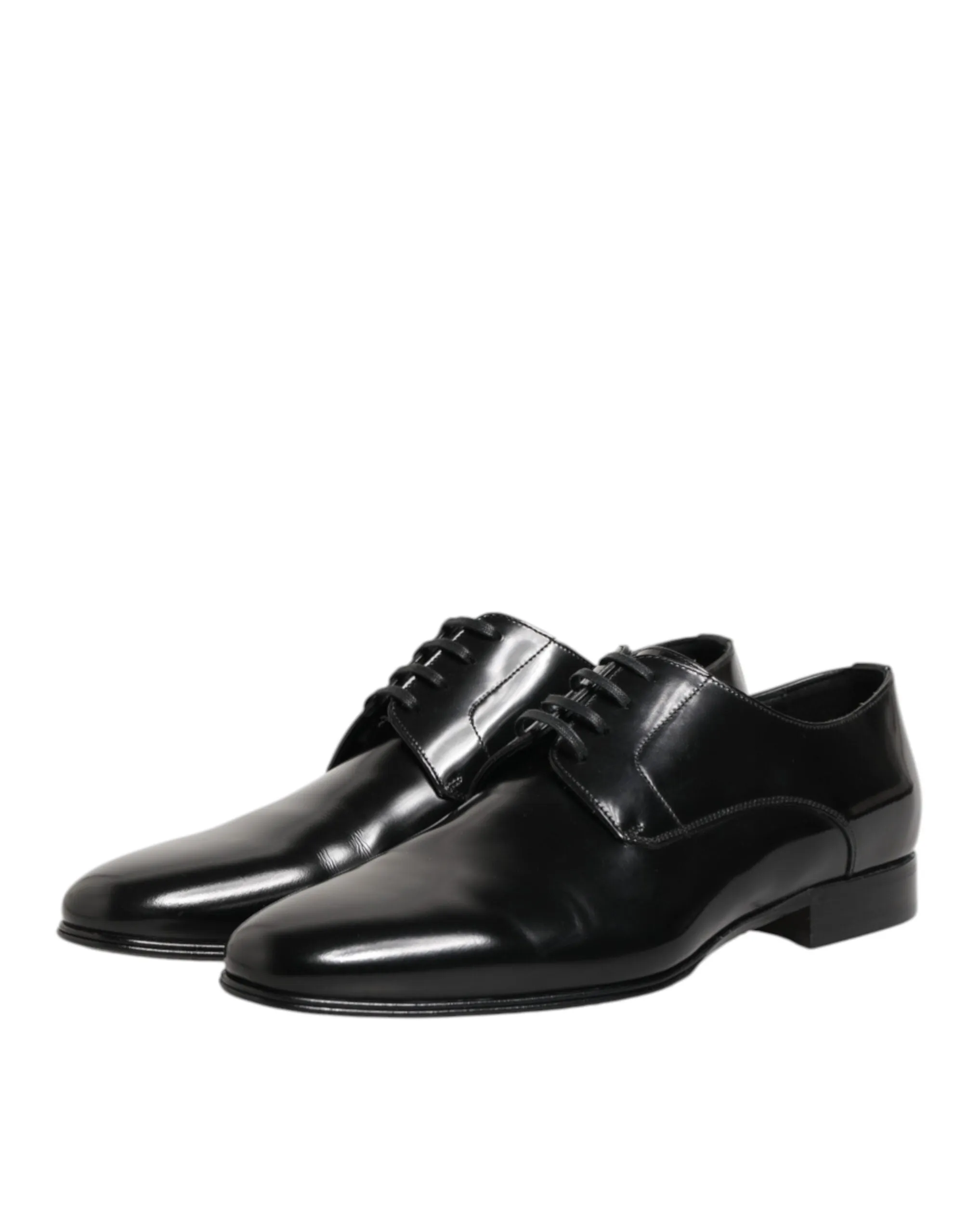 Dolce & Gabbana Black Calfskin Leather Derby Men Dress Shoes sold by Siebentaschen product image thumbnail 5