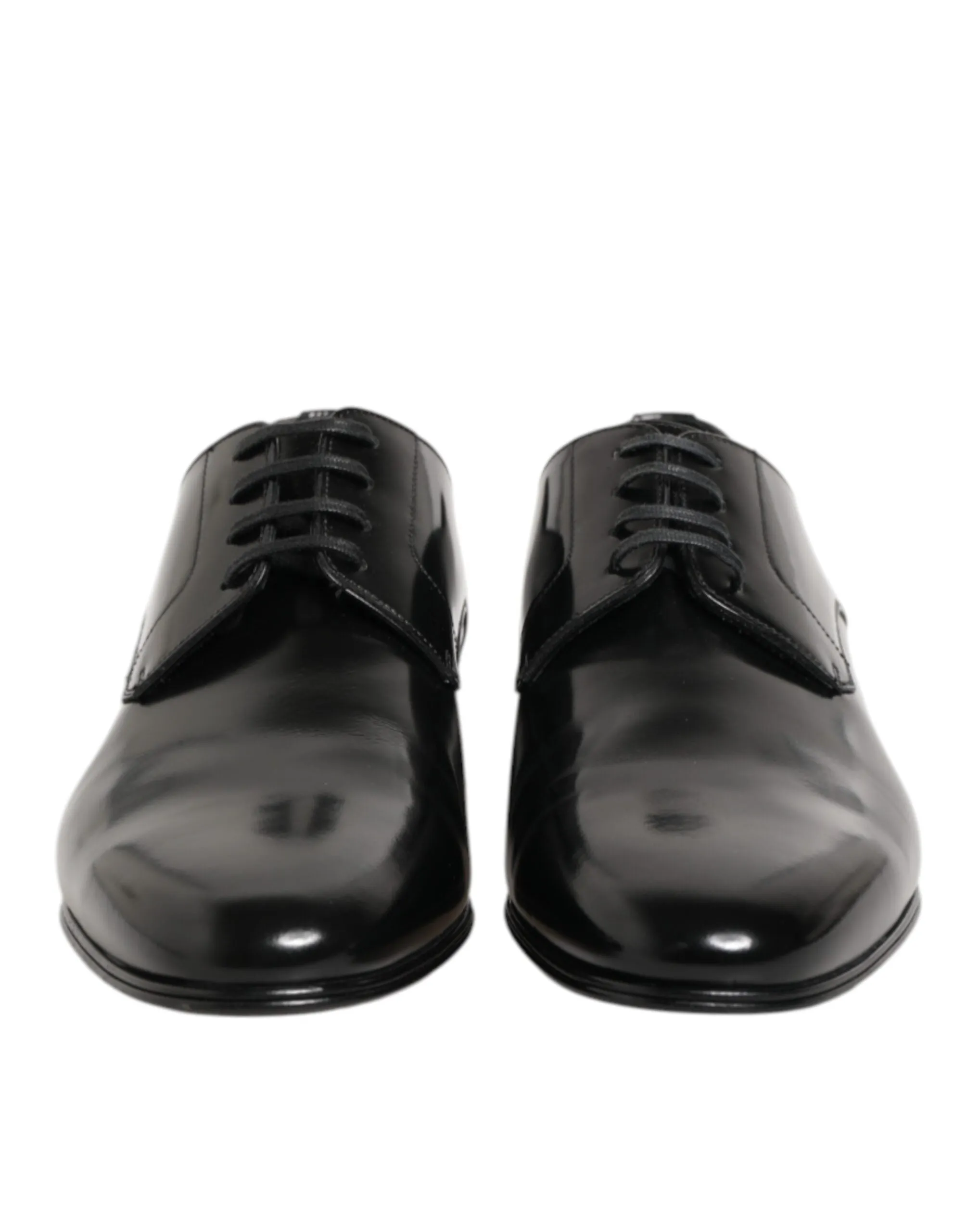 Dolce & Gabbana Black Calfskin Leather Derby Men Dress Shoes sold by Siebentaschen product image thumbnail 3