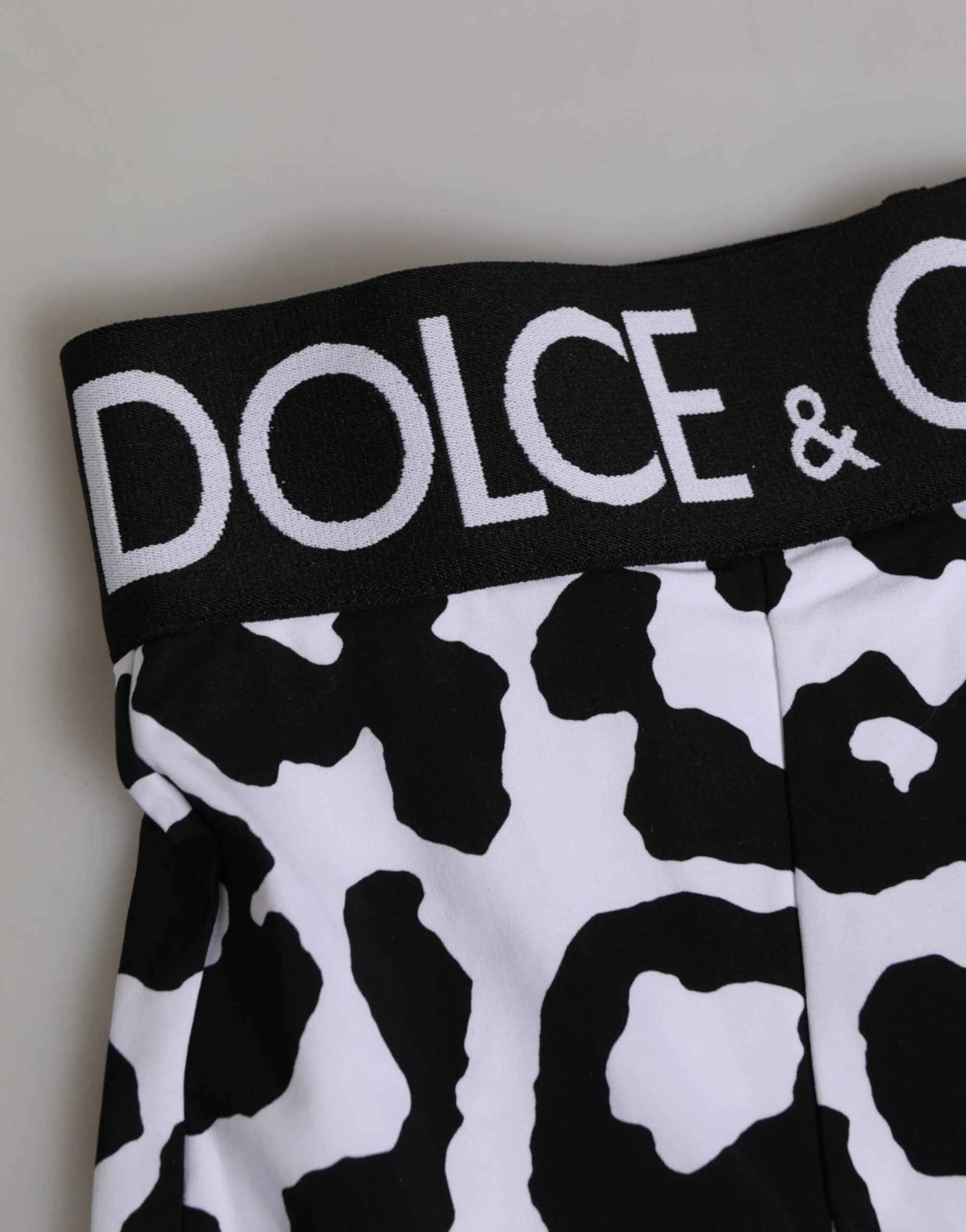 Dolce & Gabbana White Leopard Nylon High Waist Girdle Underwear sold by Siebentaschen product image thumbnail 3