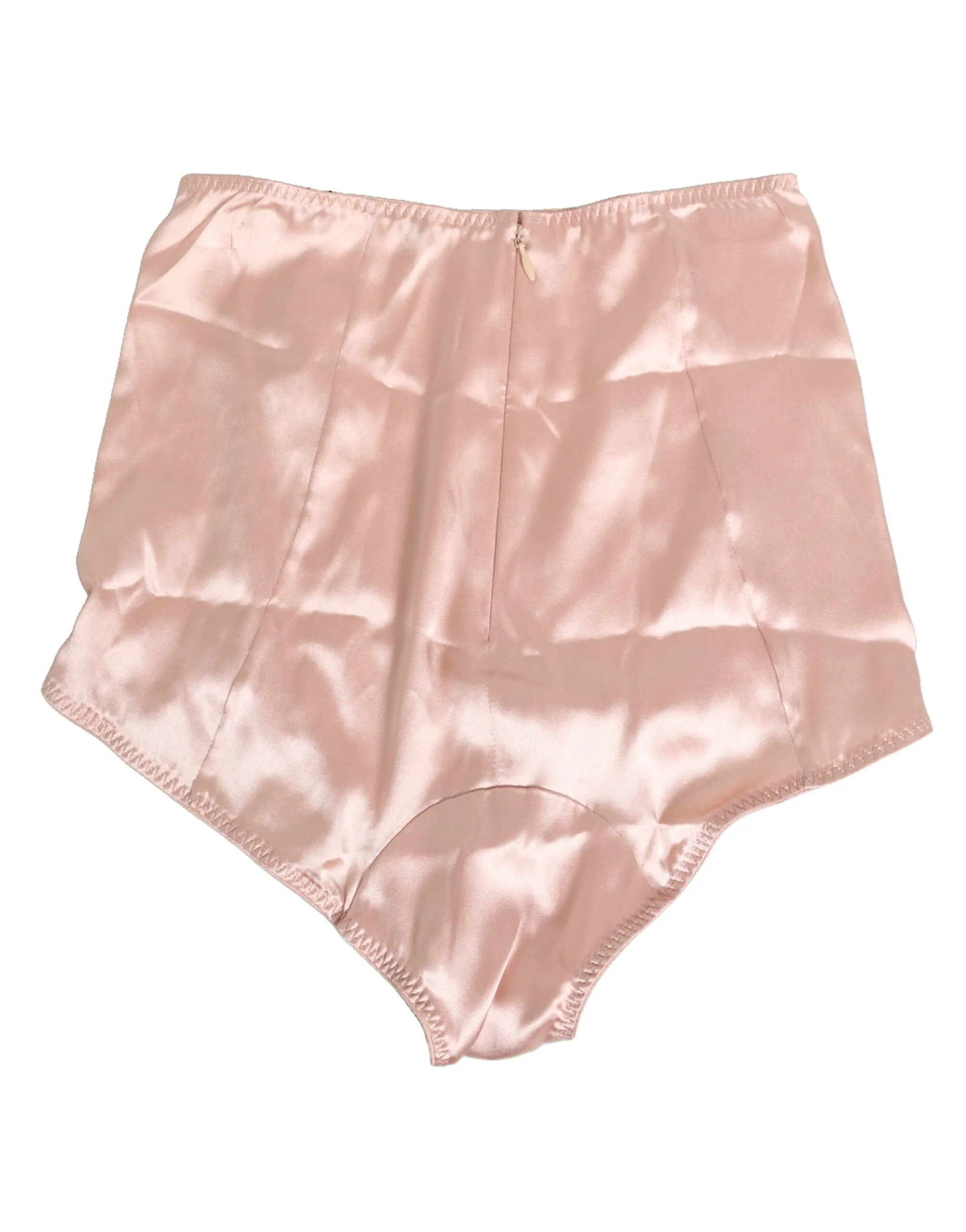 Dolce & Gabbana Pink Acetate High Waist Shorts Panty Underwear sold by Siebentaschen product image thumbnail 5