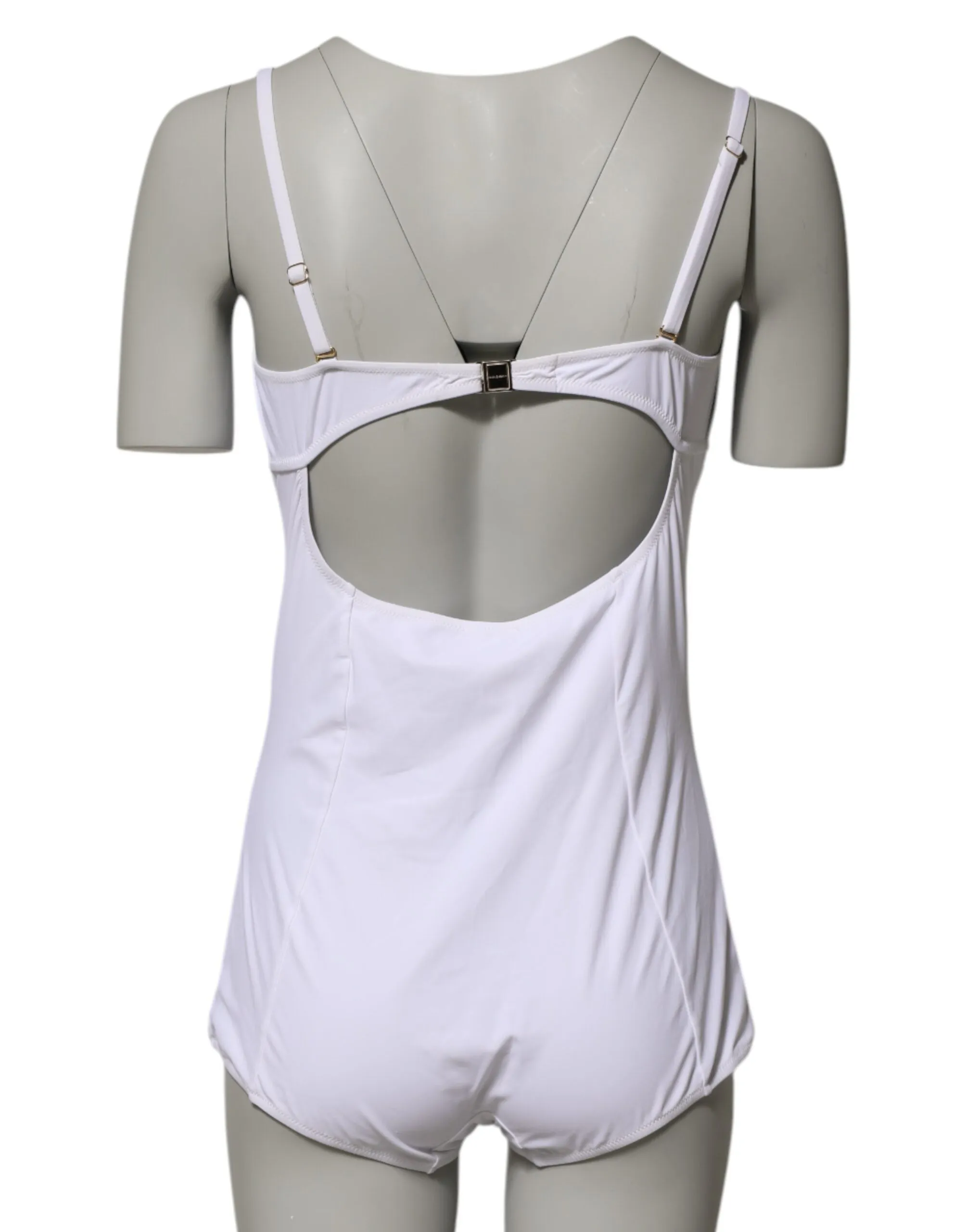 Dolce & Gabbana White Padded Balconette One Piece Swimwear sold by Siebentaschen product image thumbnail 4