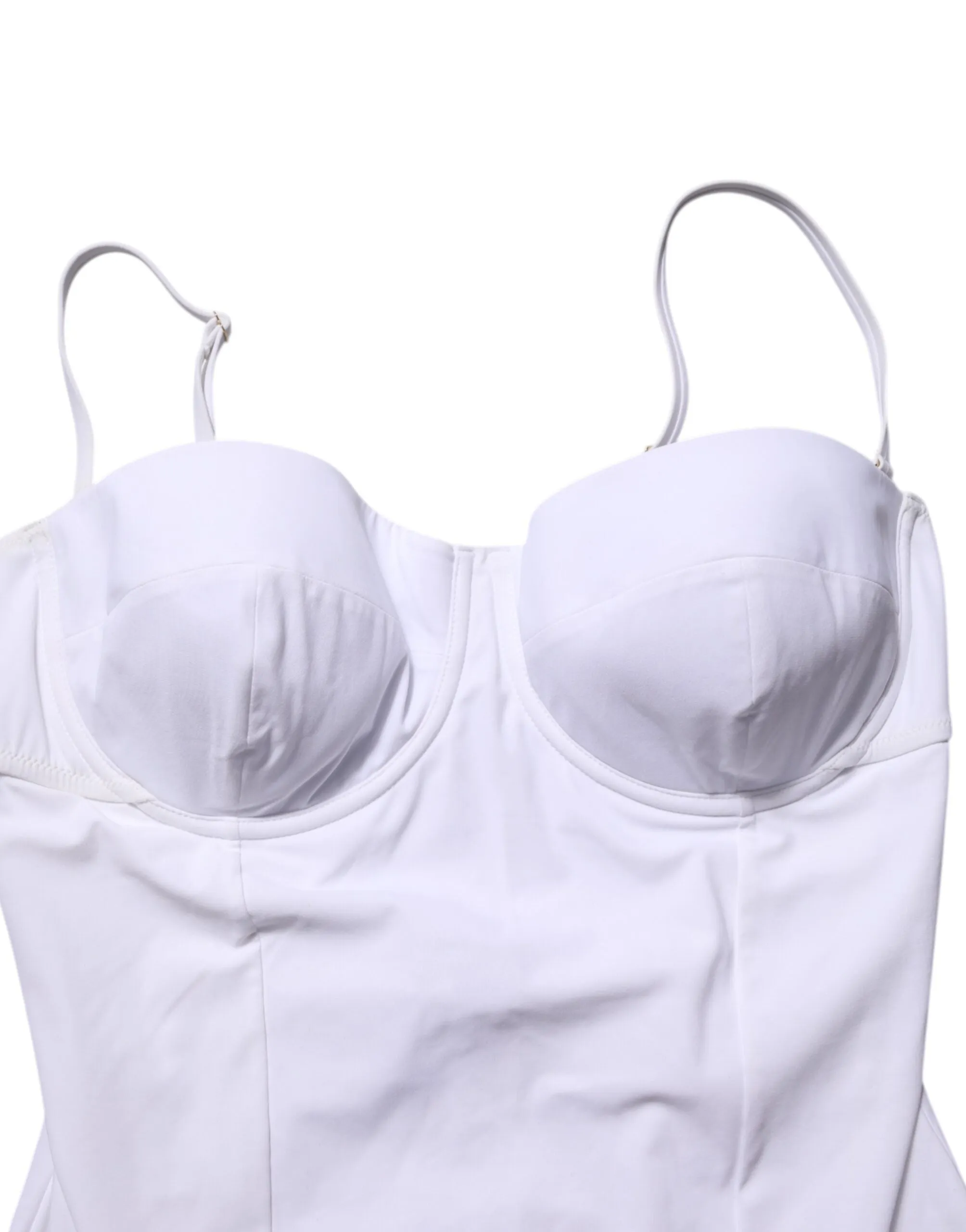 Dolce & Gabbana White Padded Balconette One Piece Swimwear sold by Siebentaschen product image thumbnail 5