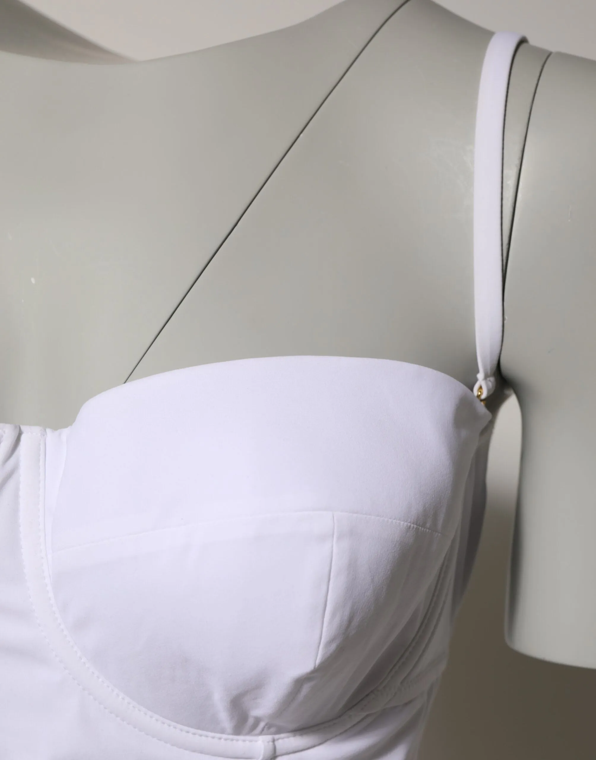 Dolce & Gabbana White Padded Balconette One Piece Swimwear sold by Siebentaschen product image thumbnail 3