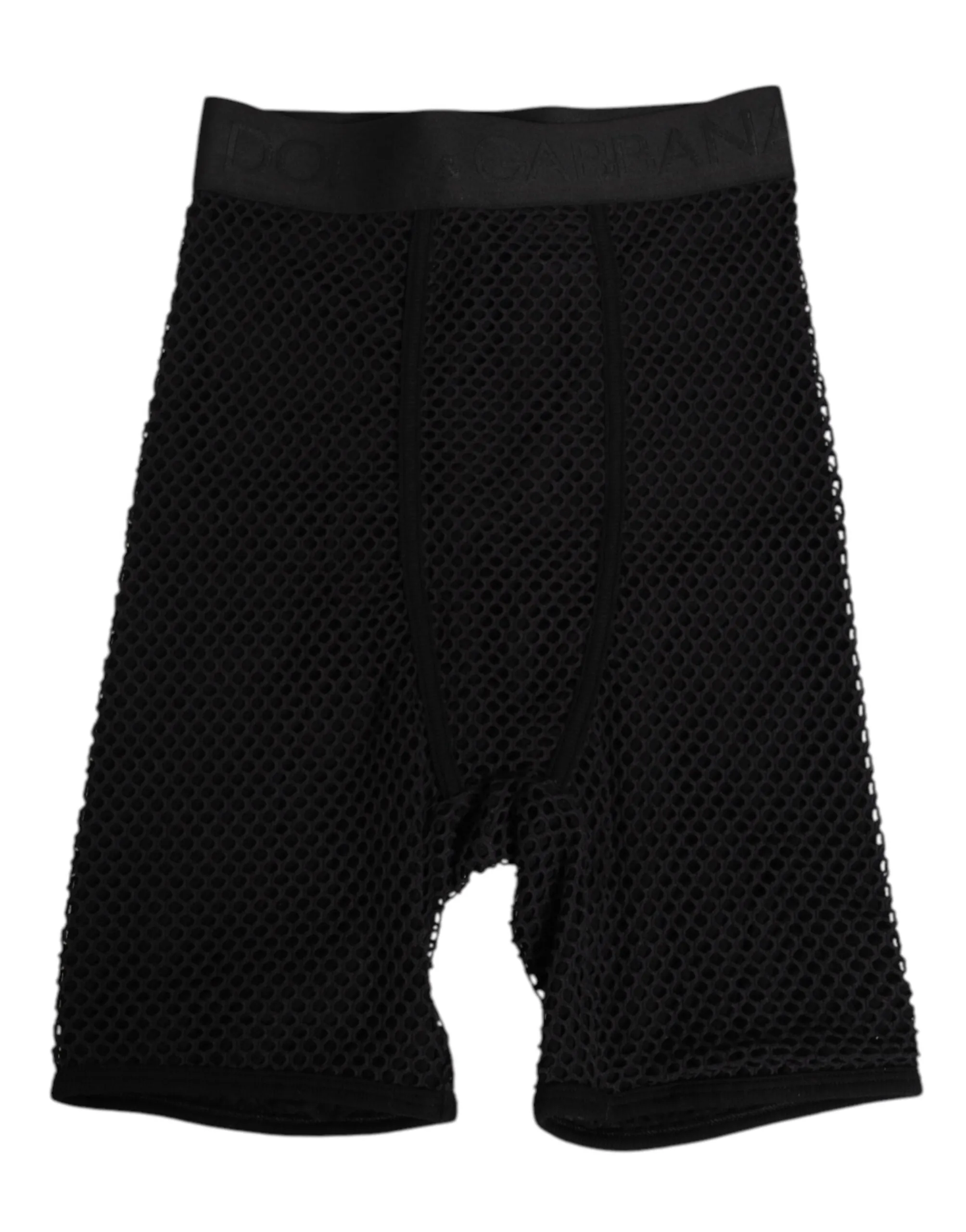 Dolce & Gabbana Black Cotton Logo Shorts Midi Trouser Underwear sold by Siebentaschen product image thumbnail 2