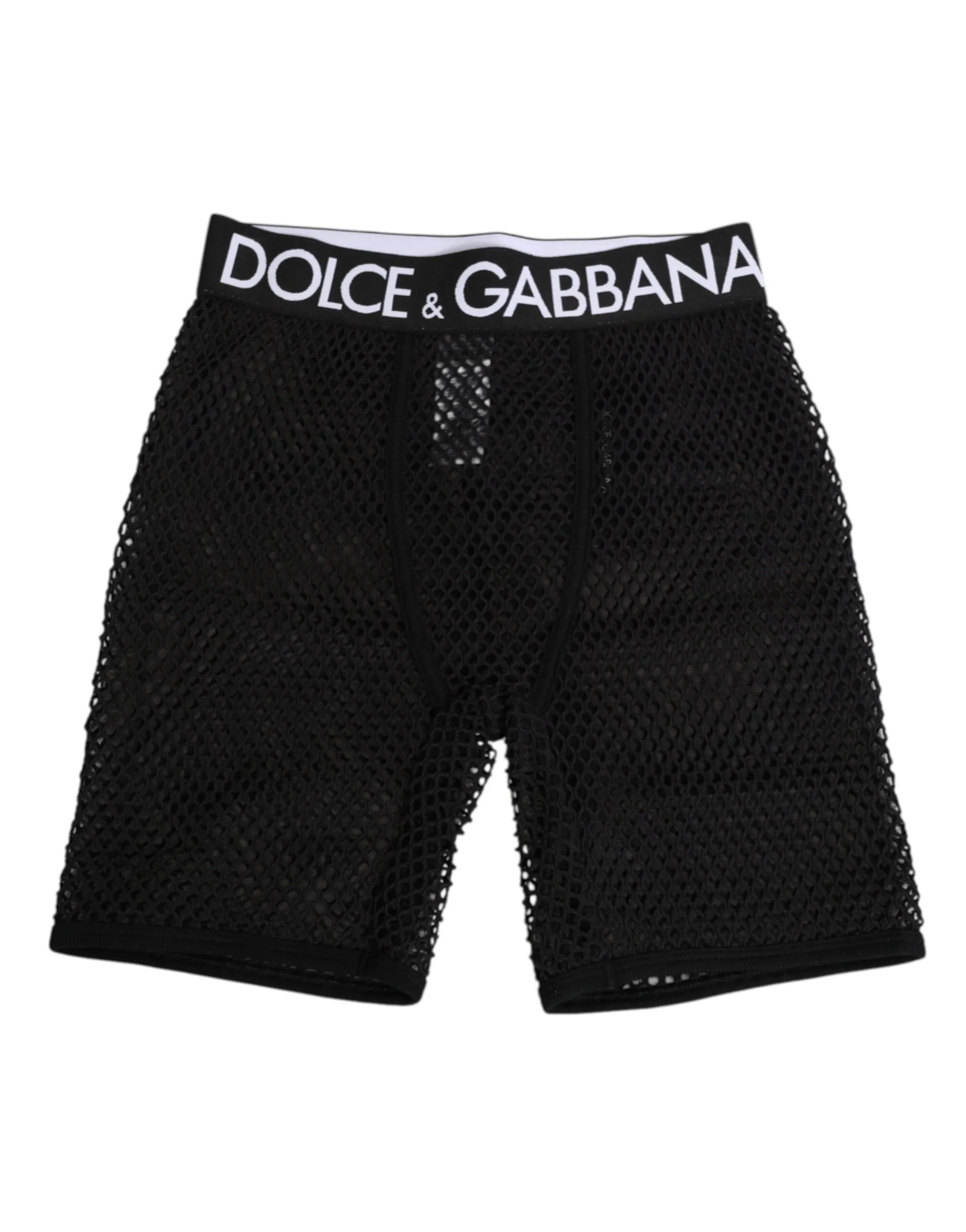 Dolce & Gabbana Black Cotton Logo Shorts Midi Trouser Underwear sold by Siebentaschen product image thumbnail 2