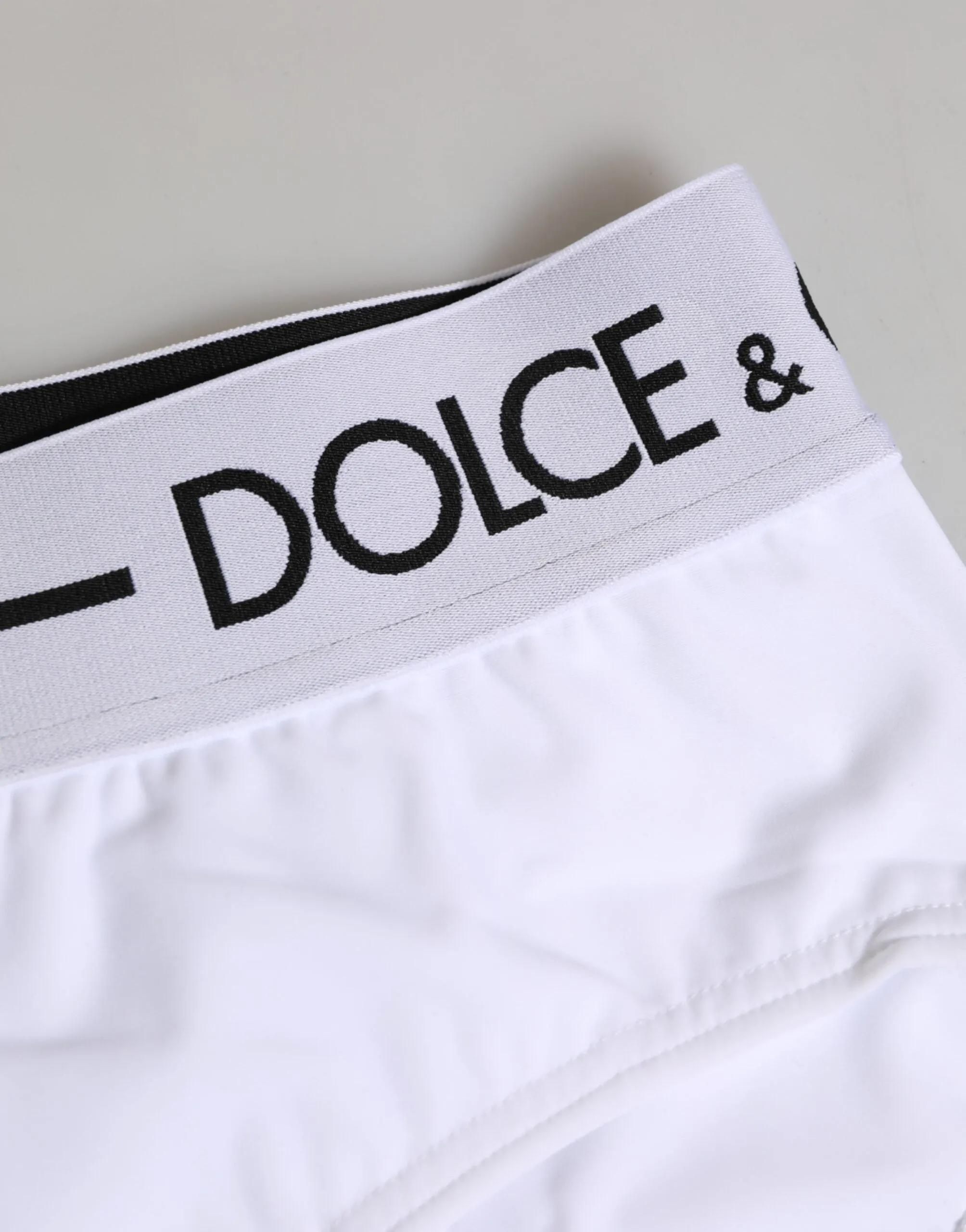 Dolce & Gabbana White Nylon Logo Waistband Shorts Underwear sold by Siebentaschen product image thumbnail 3