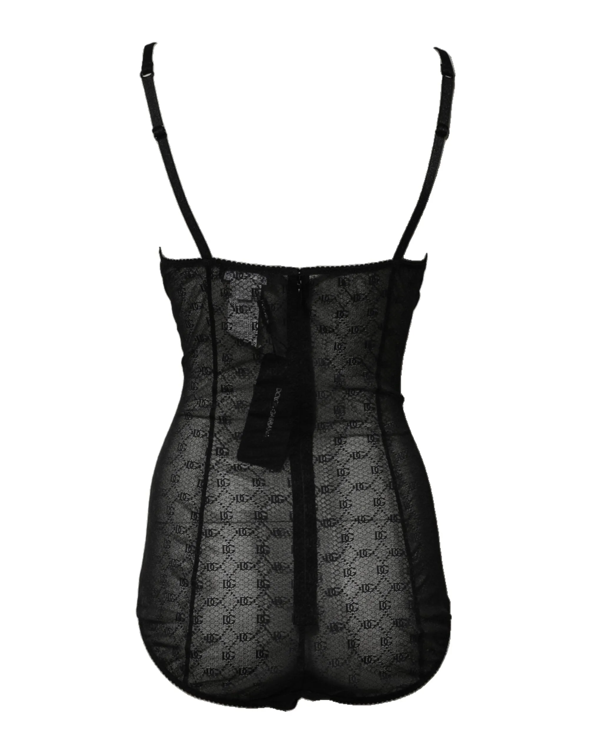 Dolce & Gabbana Black Nylon Stretch Bodysuit Lingerie Underwear sold by Siebentaschen product image thumbnail 4