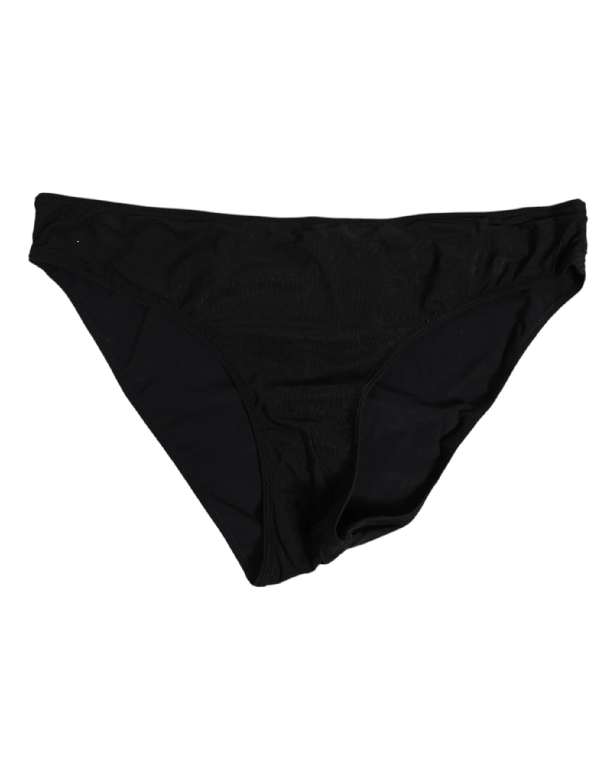 Dolce & Gabbana Black Nylon Stretch Slip Brief Women Underwear sold by Siebentaschen product image thumbnail 2