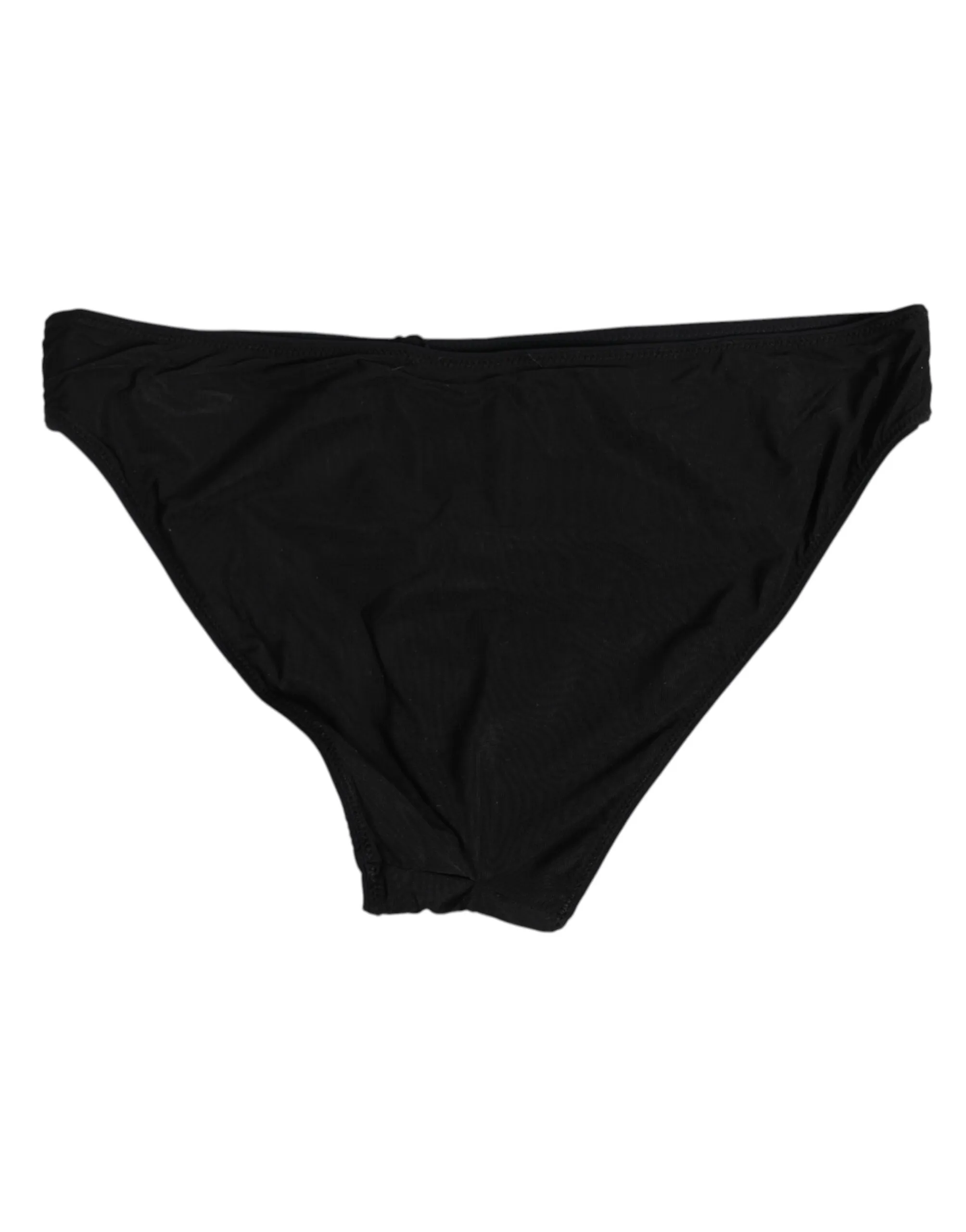 Dolce & Gabbana Black Nylon Stretch Slip Brief Women Underwear sold by Siebentaschen product image thumbnail 3