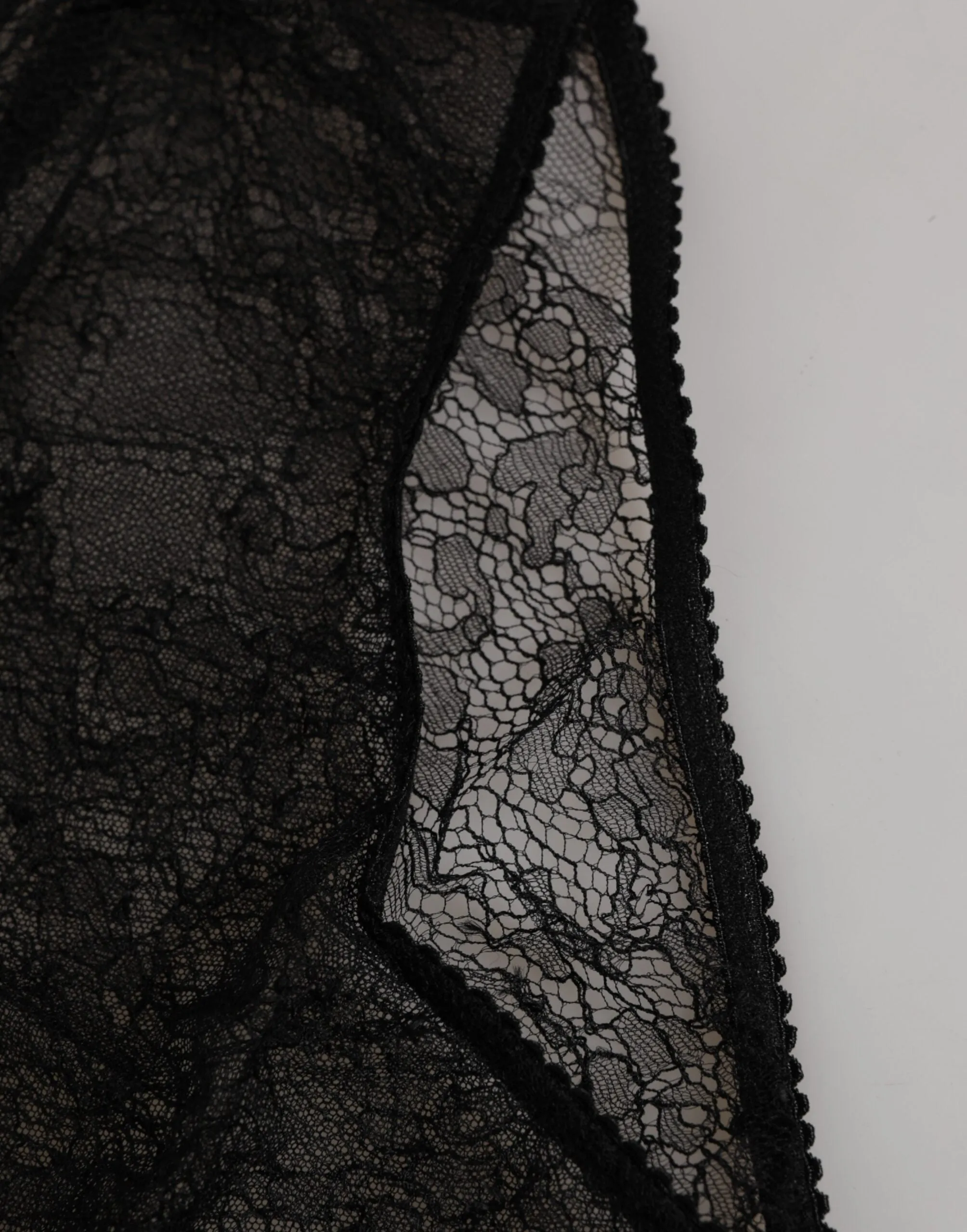 Dolce & Gabbana Black Nylon Stretch High Waist Panty Underwear sold by Siebentaschen product image thumbnail 3