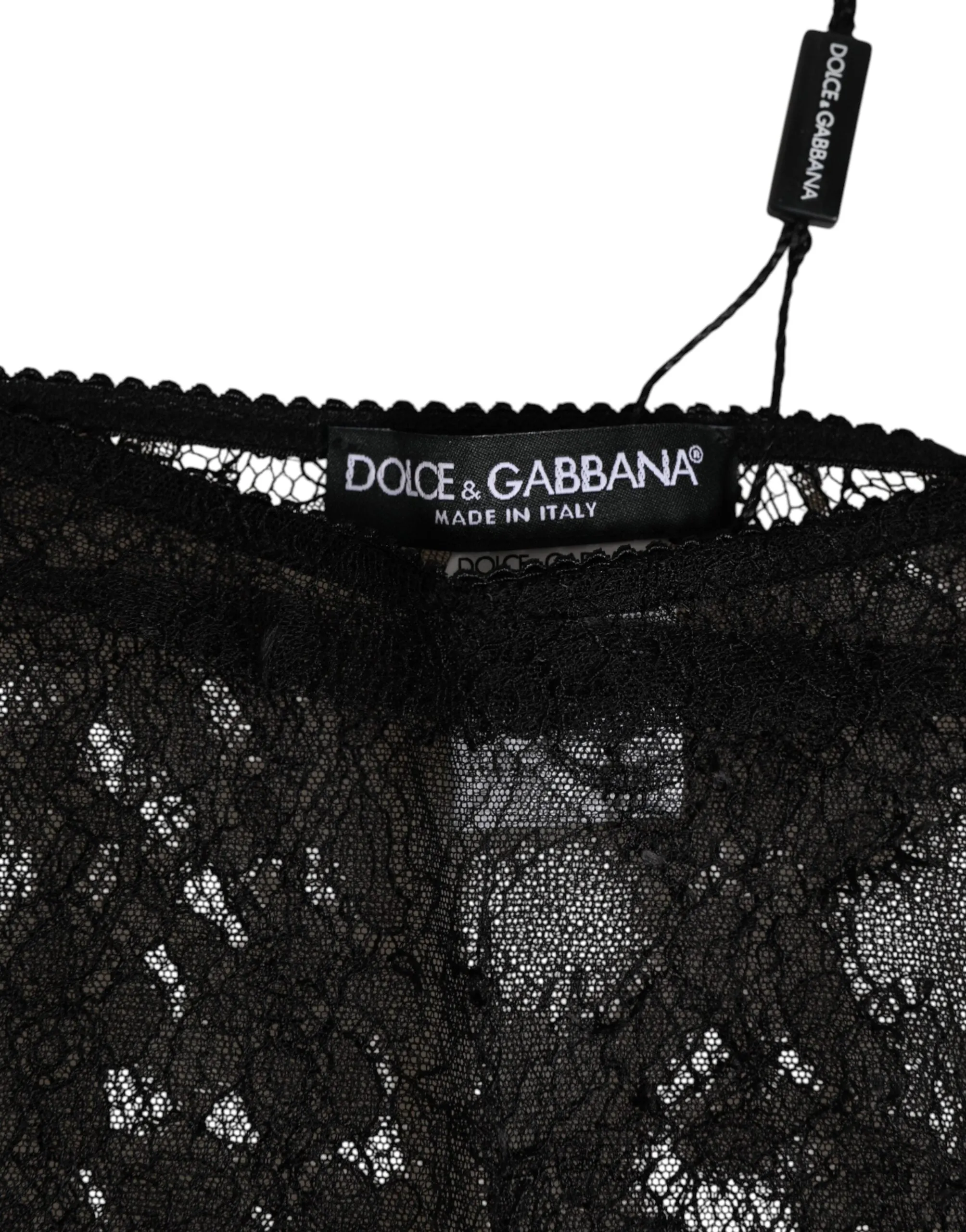 Dolce & Gabbana Black Nylon Stretch High Waist Panty Underwear sold by Siebentaschen product image thumbnail 4