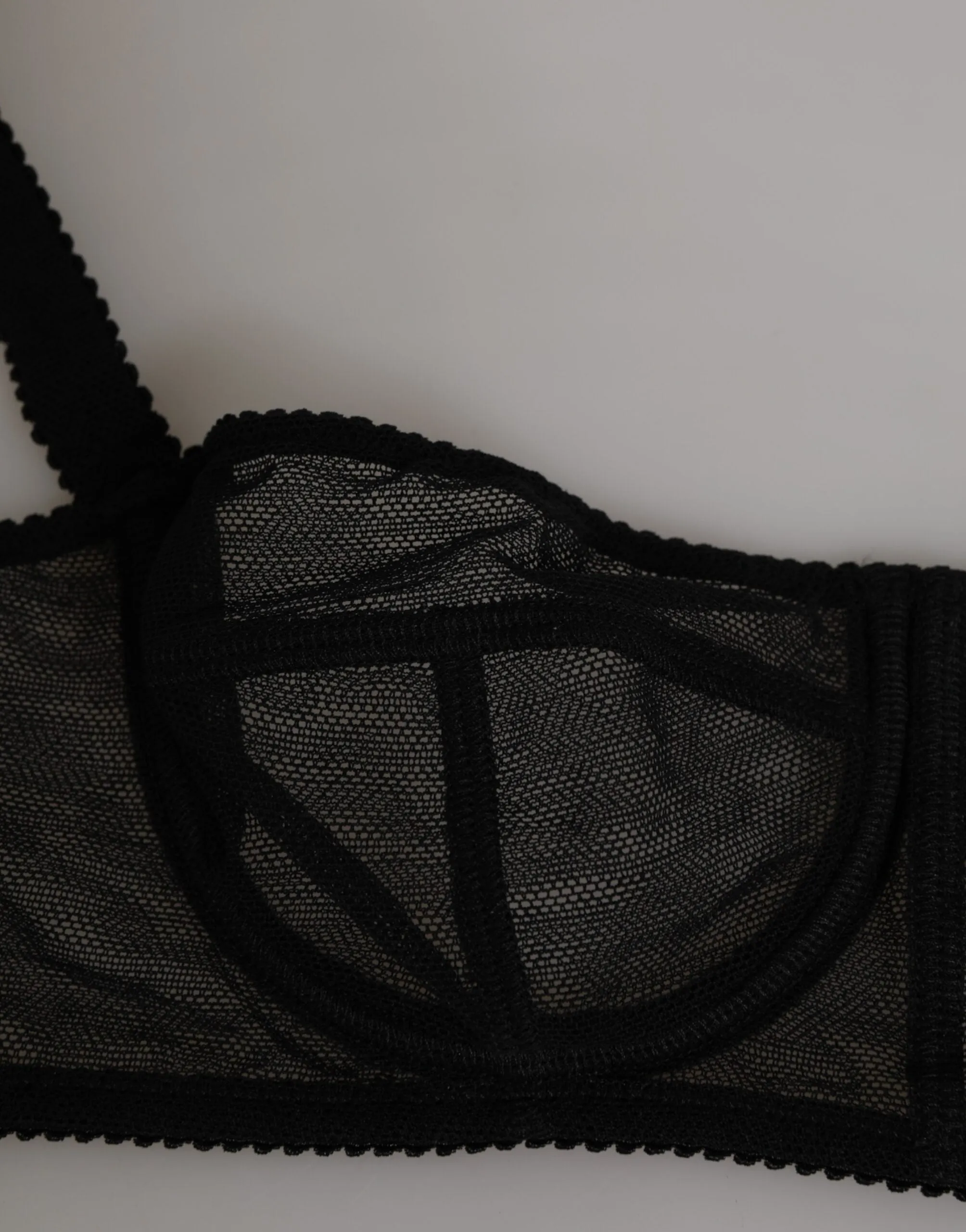 Dolce & Gabbana Black Floral Underwired Balconette Bra Underwear sold by Siebentaschen product image thumbnail 3