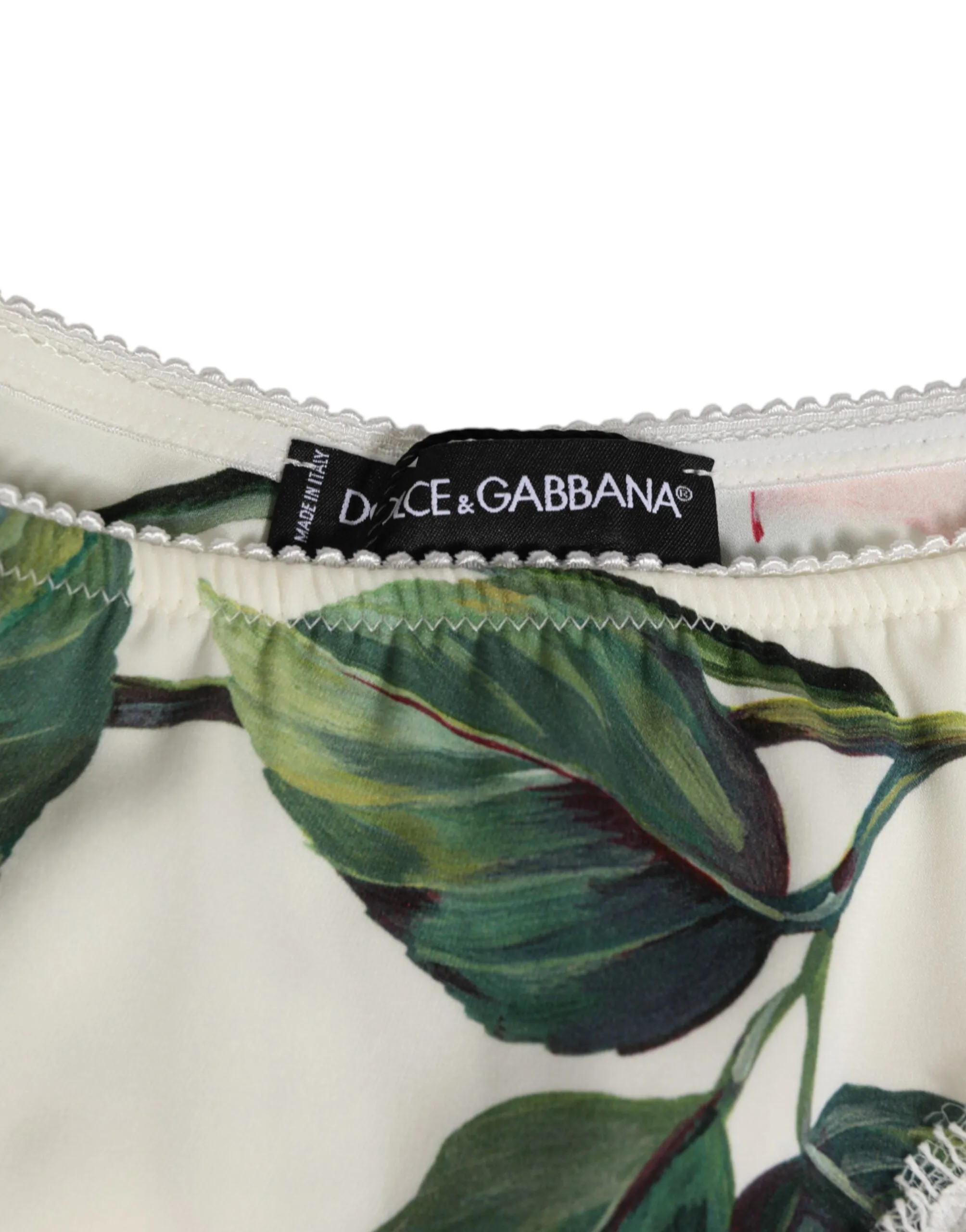 Dolce & Gabbana White Silk Satin Floral Lace Trim Slip Underwear sold by Siebentaschen product image thumbnail 3