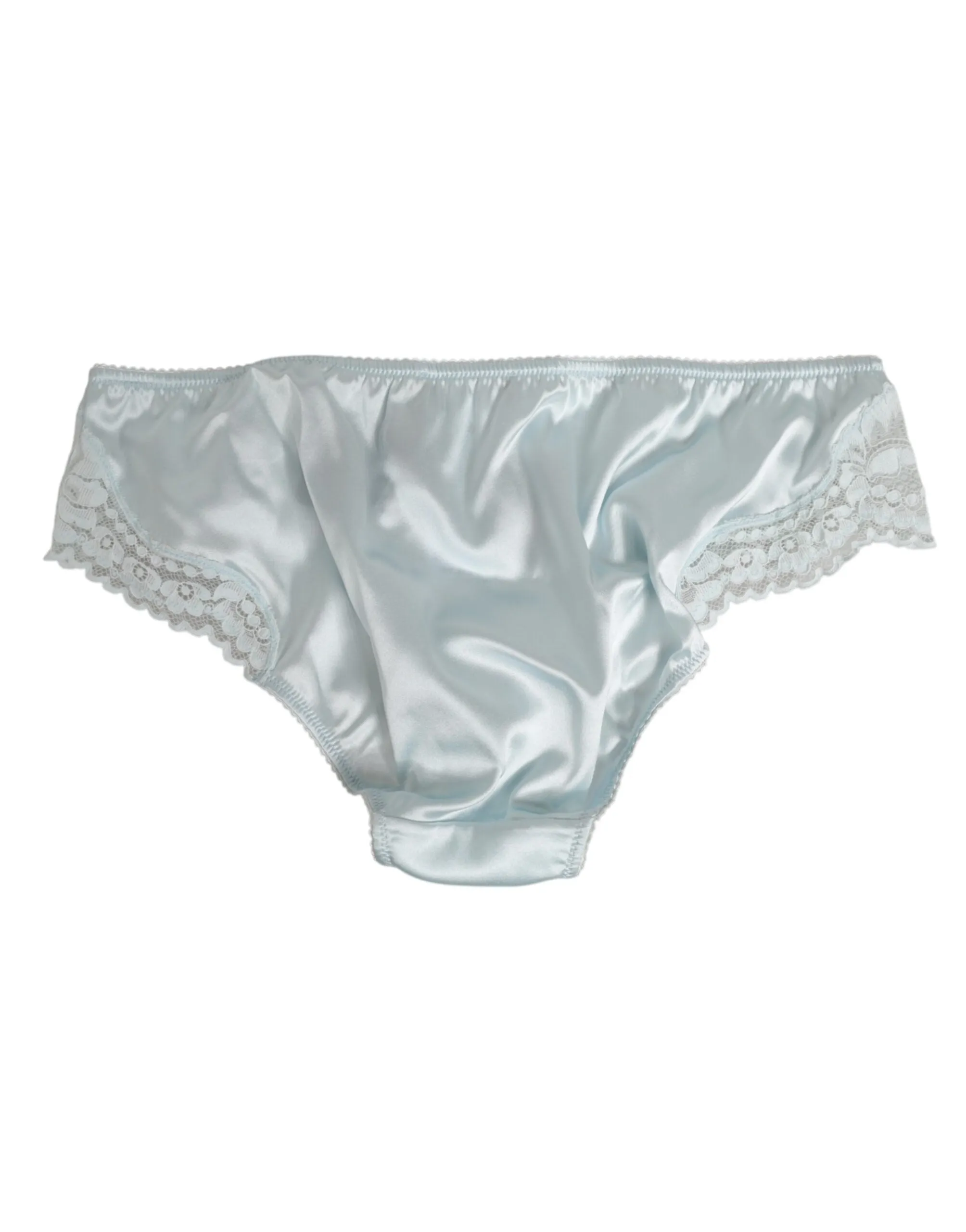 Dolce & Gabbana Gray Silk Satin Floral Lace Panty Brief Underwear sold by Siebentaschen product image thumbnail 5