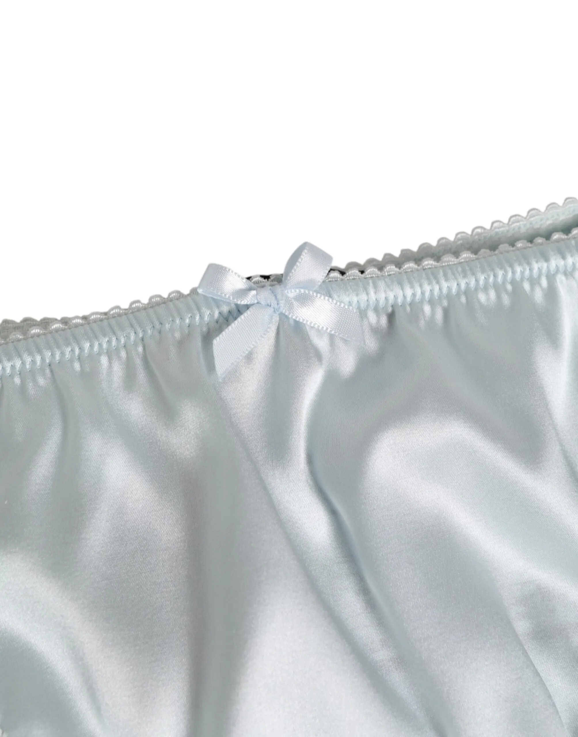 Dolce & Gabbana Gray Silk Satin Floral Lace Panty Brief Underwear sold by Siebentaschen product image thumbnail 3