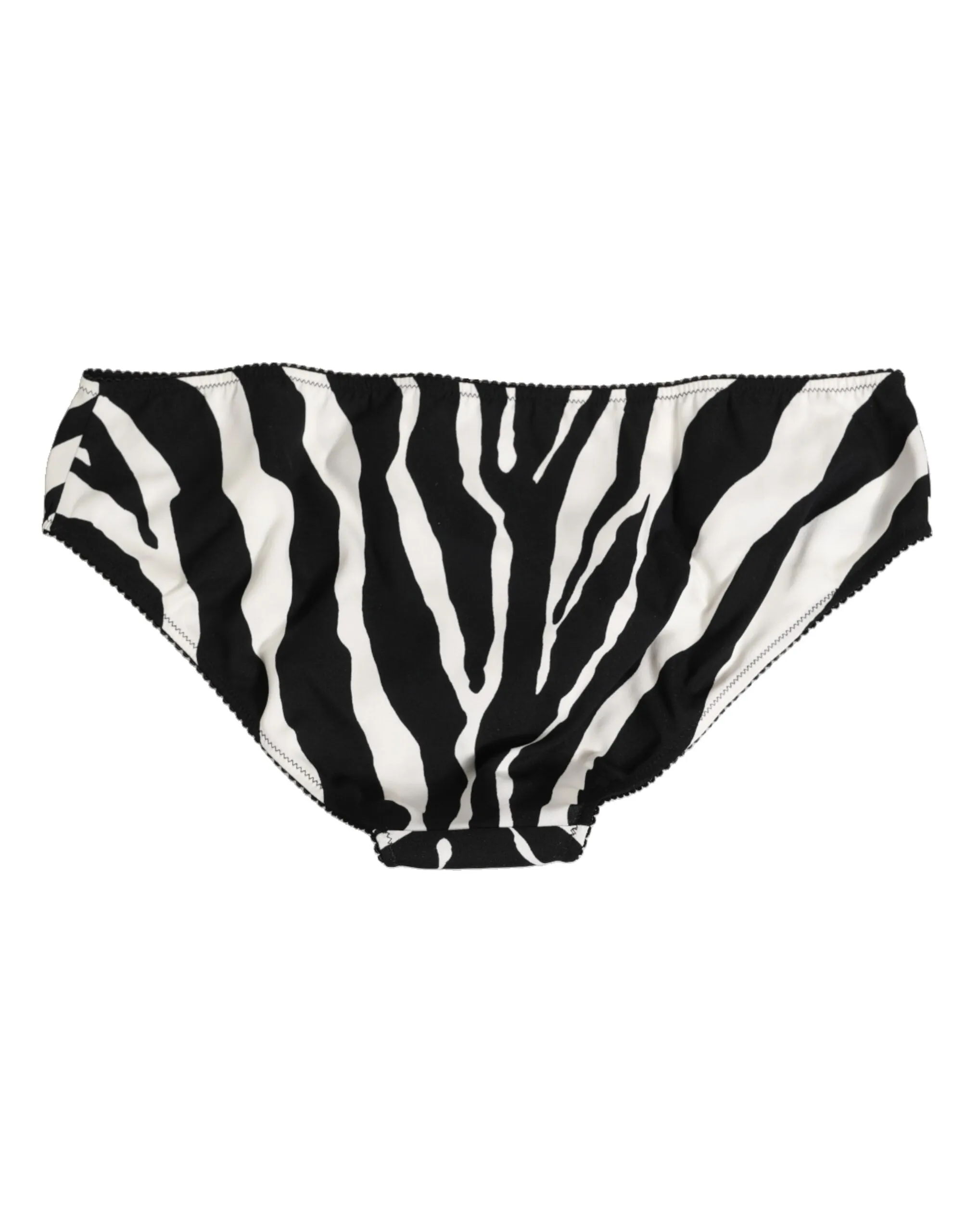 Dolce & Gabbana Black White Zebra Print Slip Briefs Underwear sold by Siebentaschen product image thumbnail 5