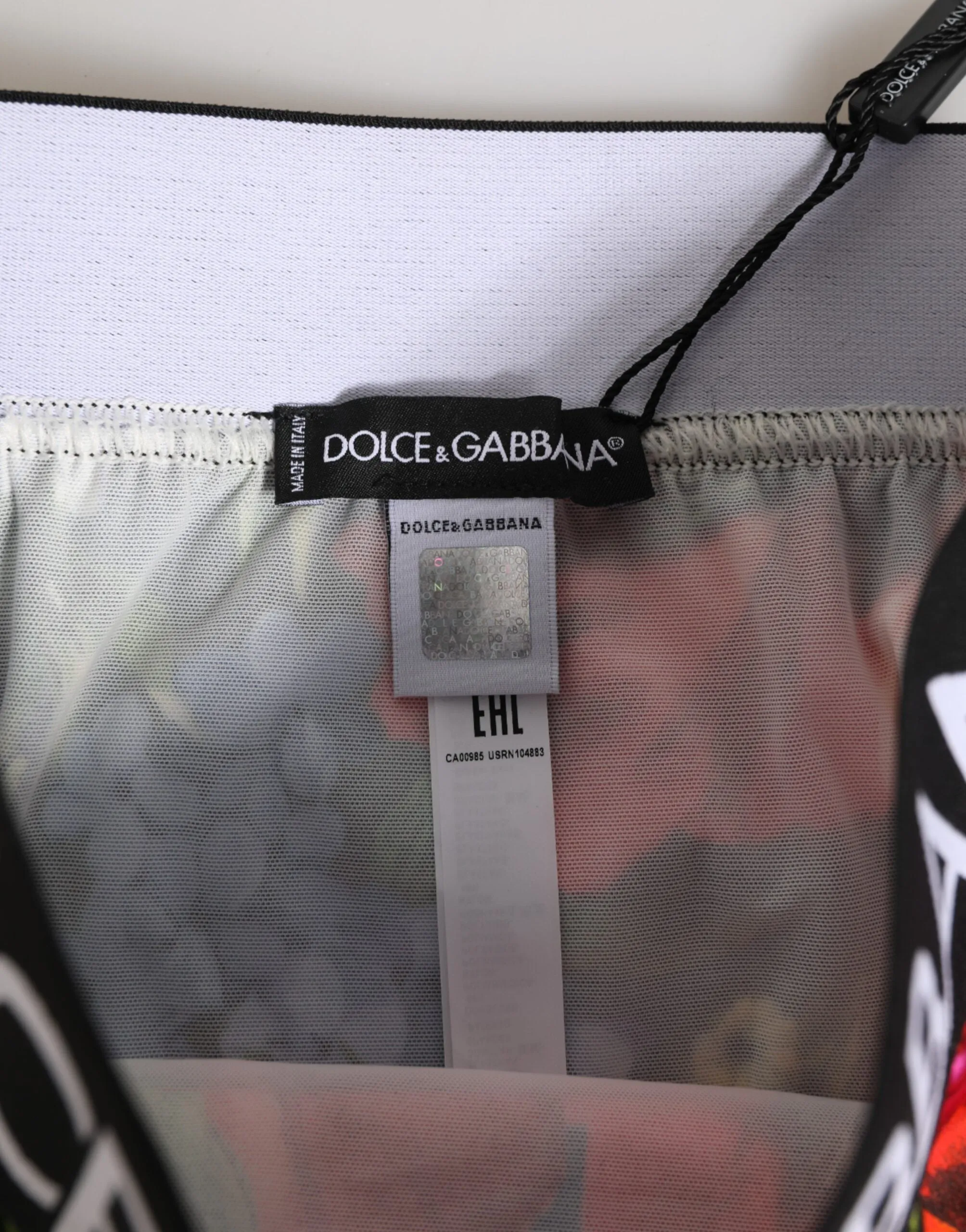 Dolce & Gabbana Multicolor Floral Print High Waist Panty Underwear sold by Siebentaschen product image thumbnail 4