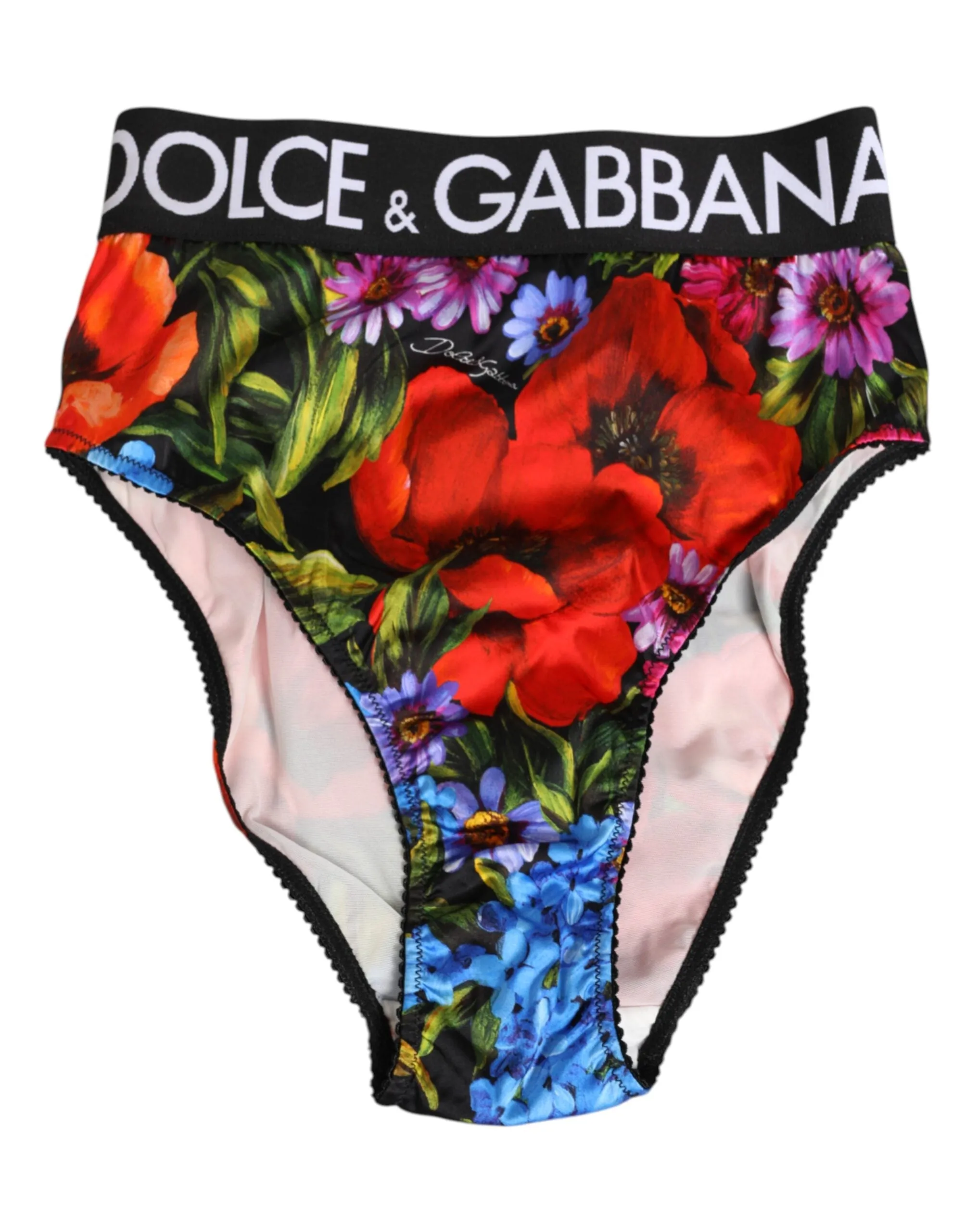 Dolce & Gabbana Multicolor Floral Print High Waist Panty Underwear sold by Siebentaschen product image thumbnail 2