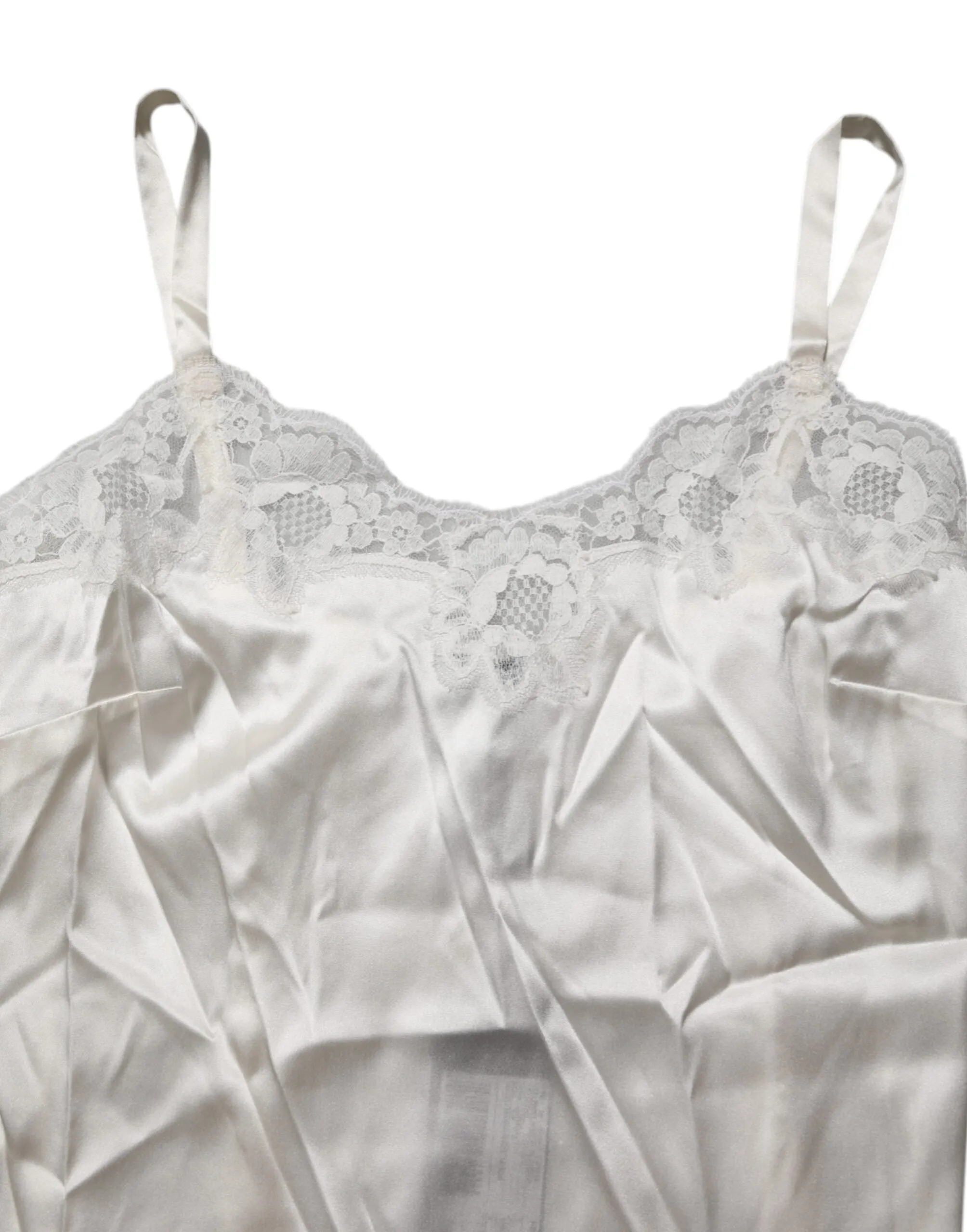 Dolce & Gabbana Off White Floral Lace Tank Lingerie Top Underwear sold by Siebentaschen product image thumbnail 5