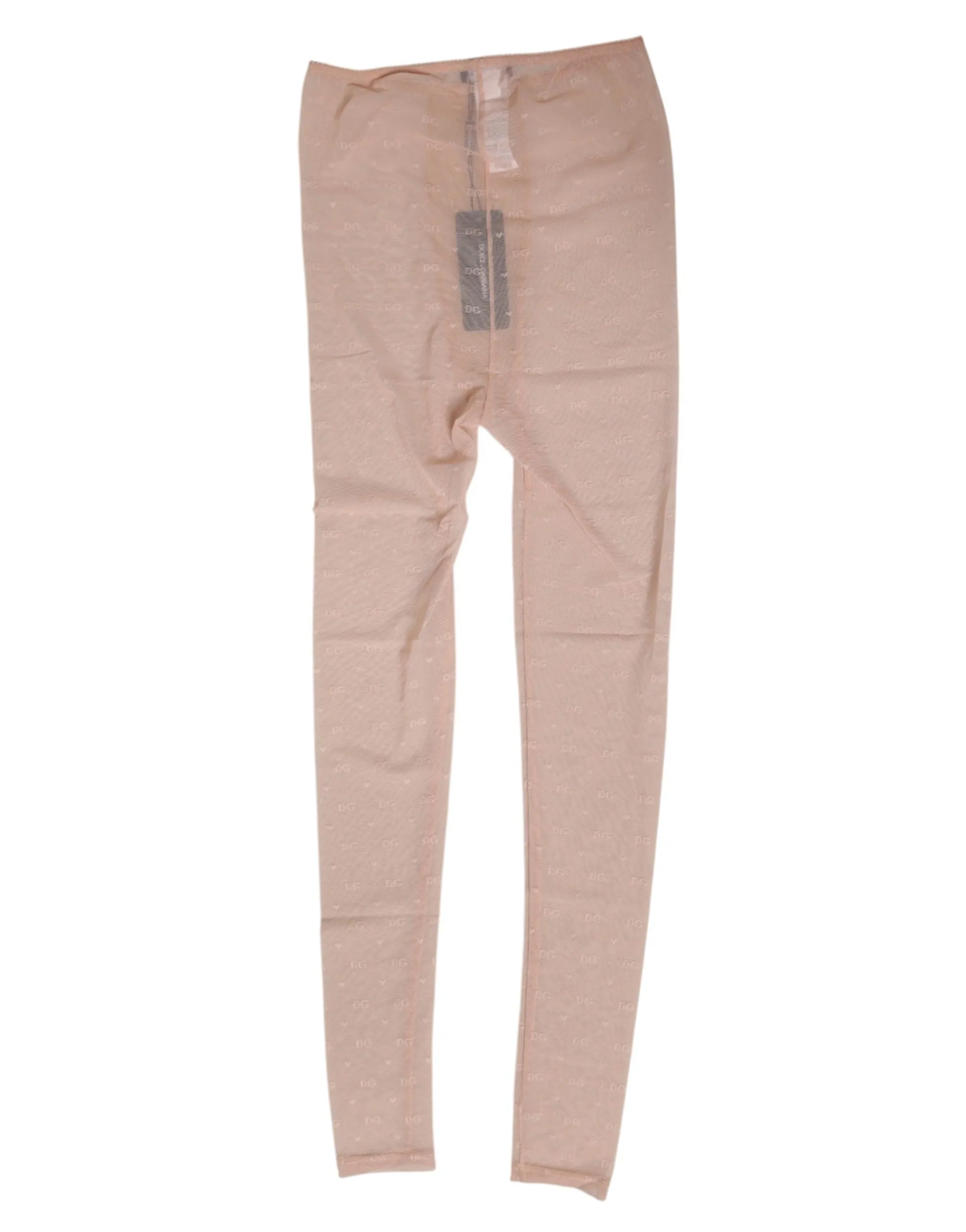 Dolce & Gabbana Beige Nylon Logo Lace Leggings Pants Underwear sold by Siebentaschen product image thumbnail 3