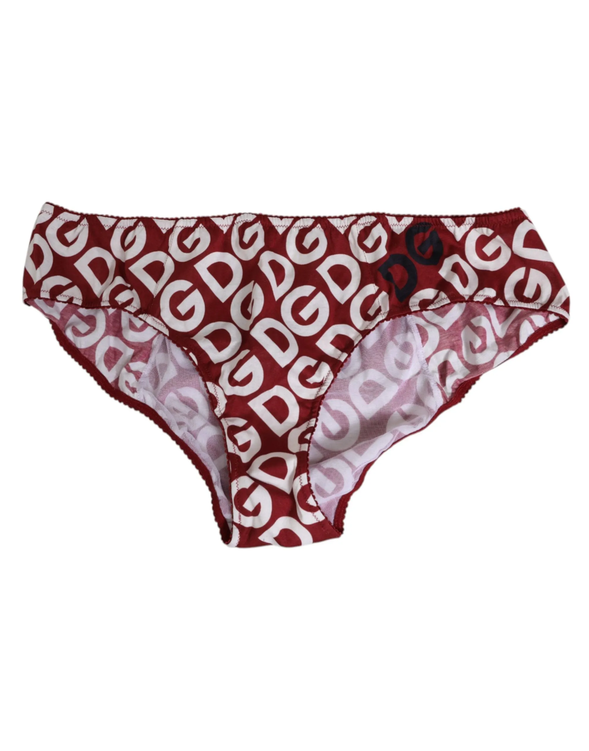 Dolce & Gabbana Bordeaux DG Logo Slip Bottom Brief Underwear sold by Siebentaschen