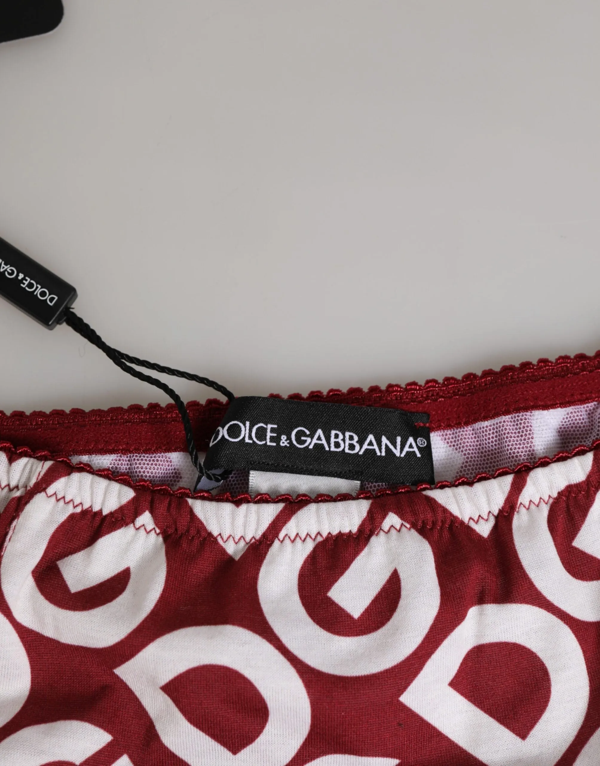 Dolce & Gabbana Bordeaux DG Logo Slip Bottom Brief Underwear sold by Siebentaschen product image thumbnail 4