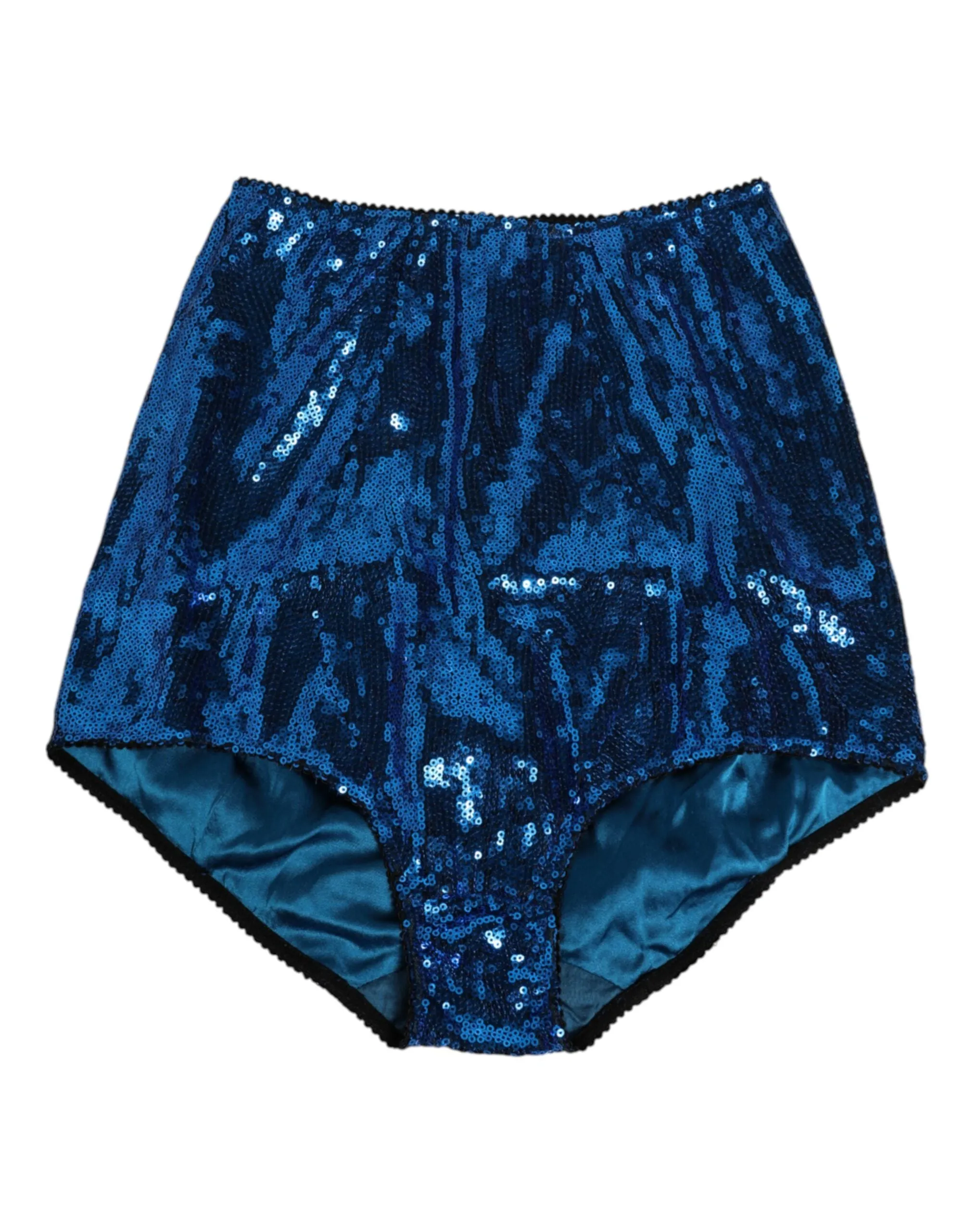 Dolce & Gabbana Blue Sequin Embellished High Waist Girdle Underwear sold by Siebentaschen