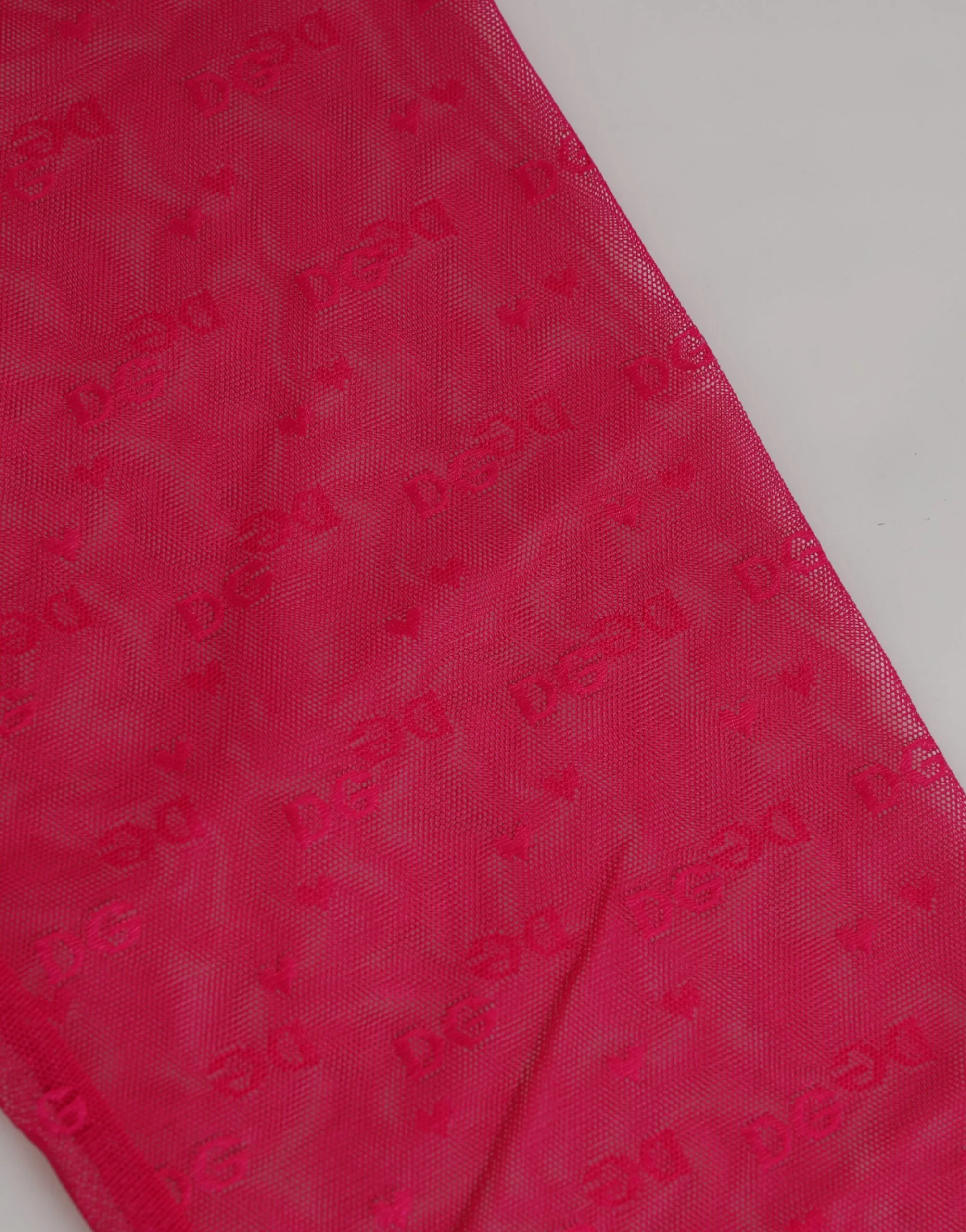 Dolce & Gabbana Fuchsia Logo Lace Tight Midi Trousers Underwear sold by Siebentaschen product image thumbnail 4