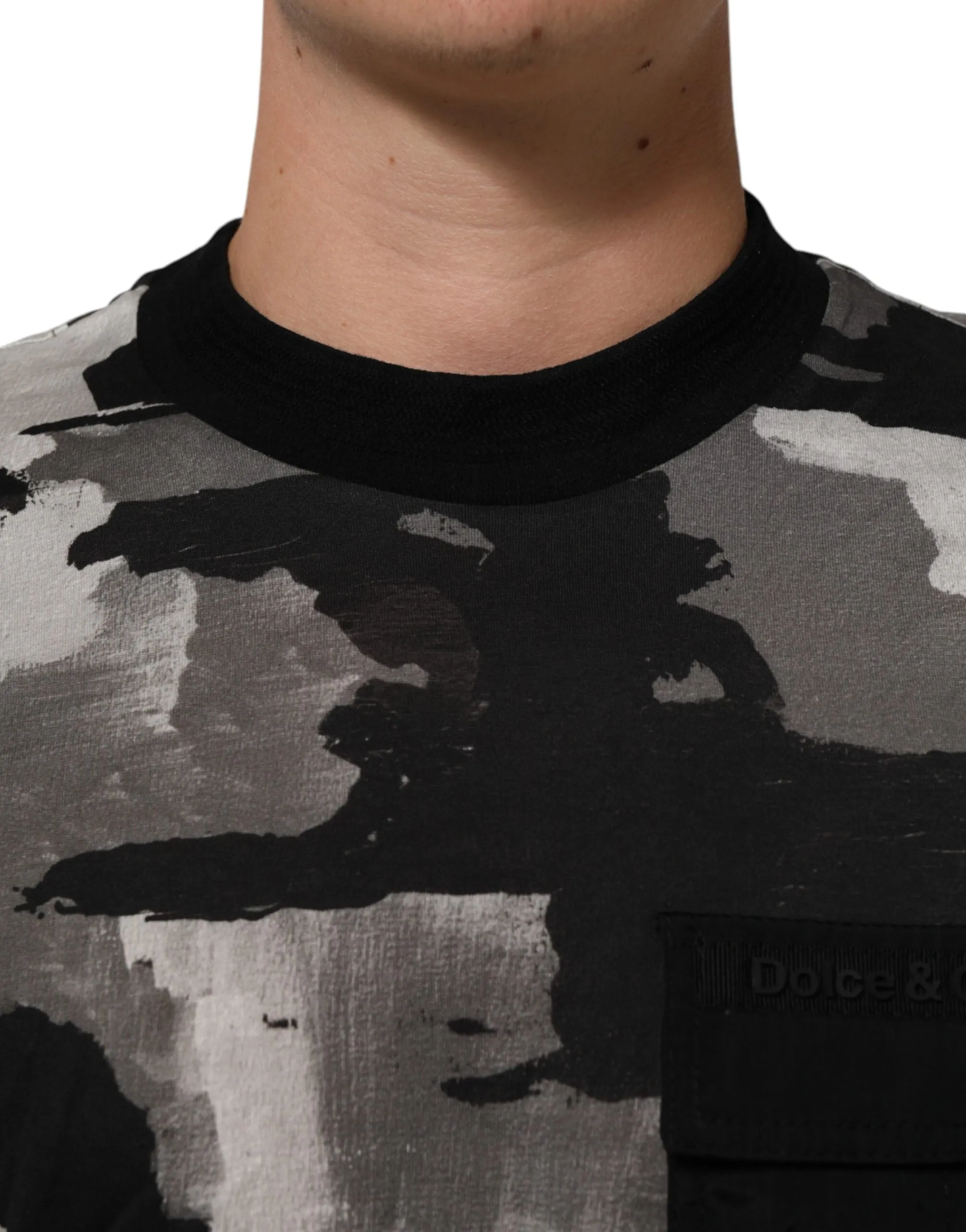 Dolce & Gabbana Multicolor Camouflage Men Short Sleeves T-shirt sold by Siebentaschen product image thumbnail 5