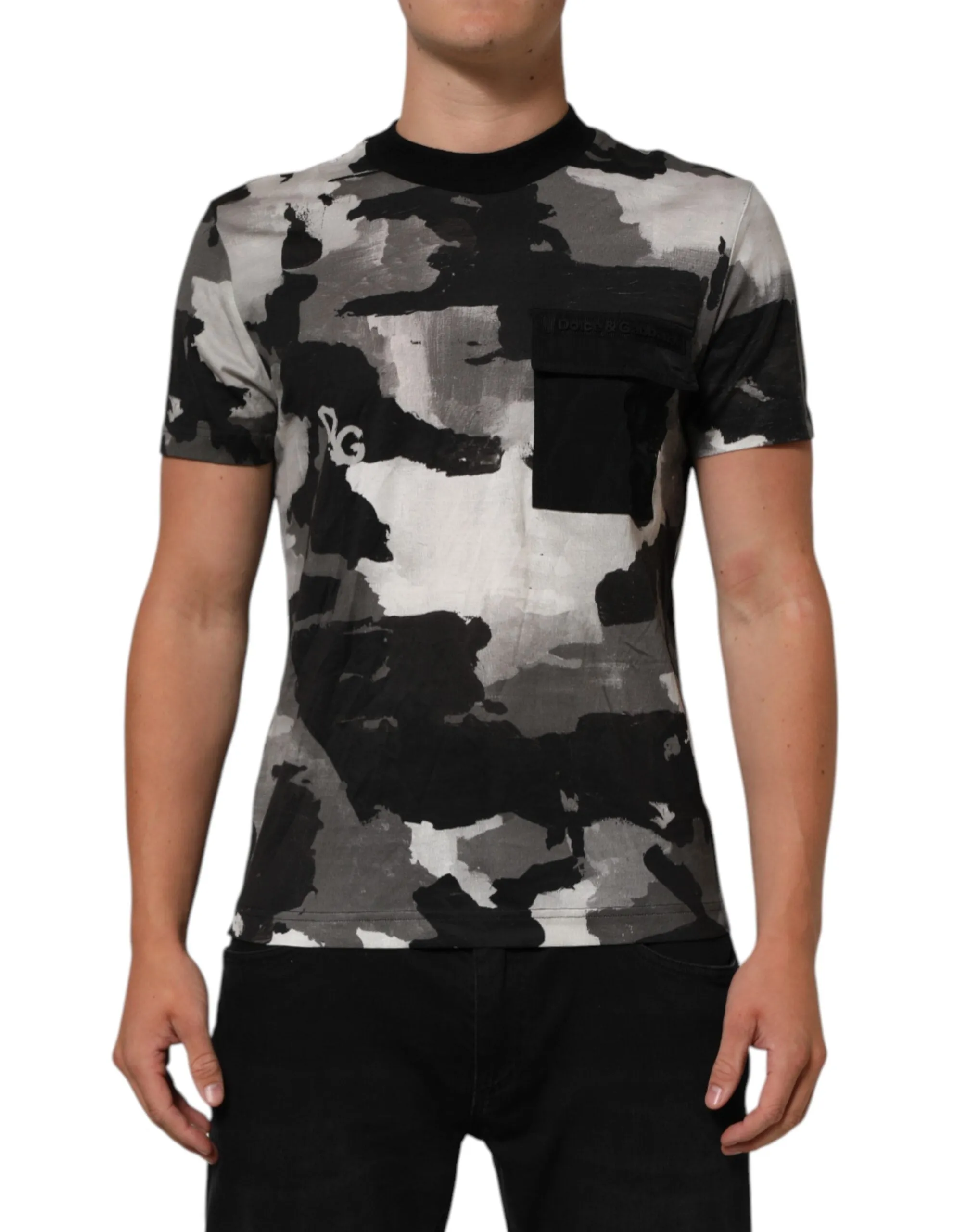 Dolce & Gabbana Multicolor Camouflage Men Short Sleeves T-shirt sold by Siebentaschen product image thumbnail 2