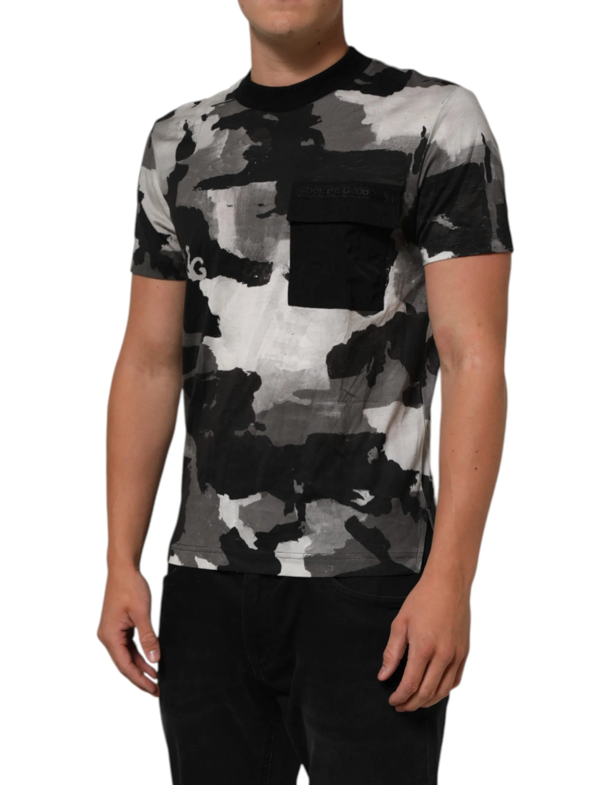 Dolce & Gabbana Multicolor Camouflage Men Short Sleeves T-shirt sold by Siebentaschen product image thumbnail 3