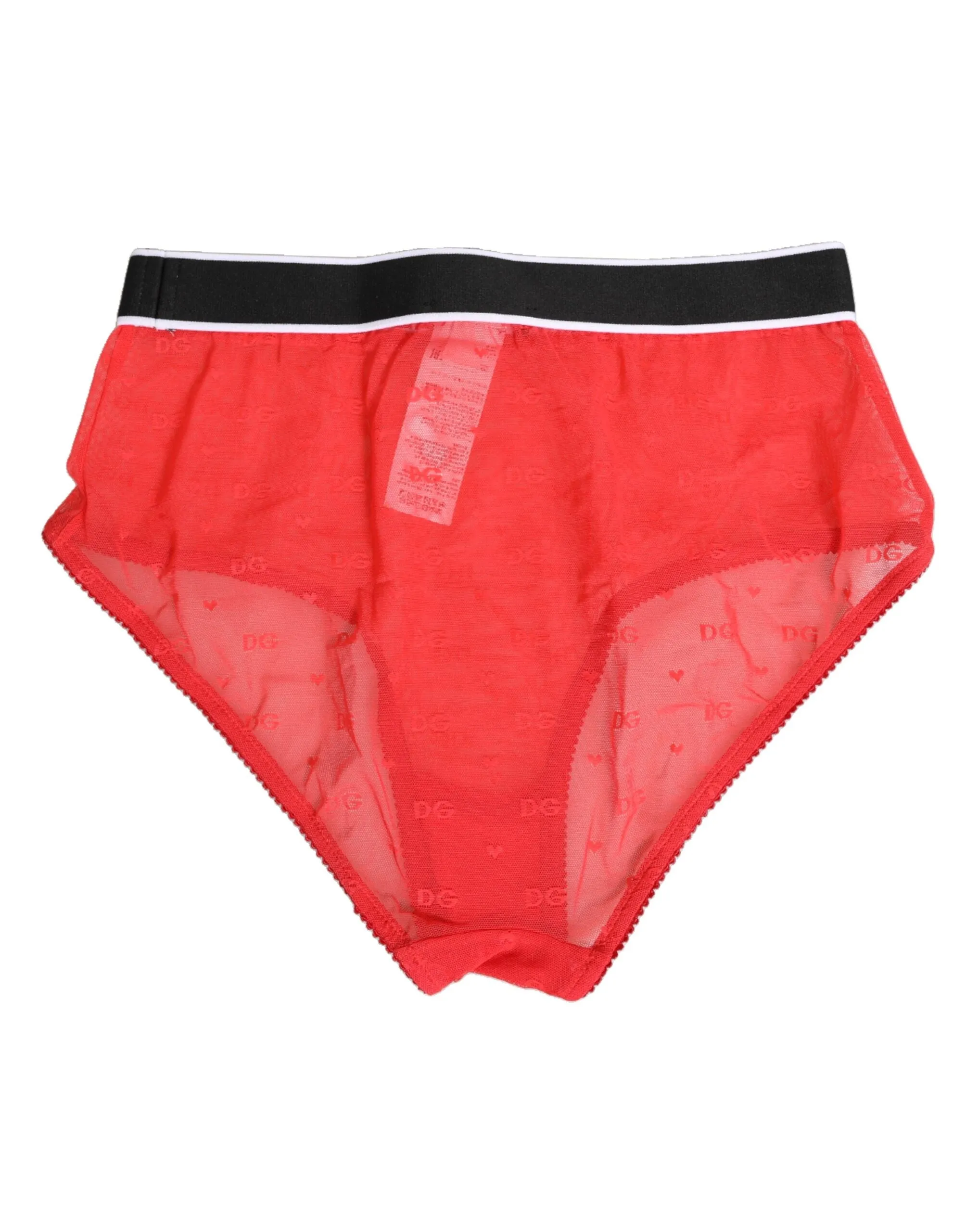 Dolce & Gabbana Red Nylon Logo Waistband Brief Panty Underwear sold by Siebentaschen product image thumbnail 5