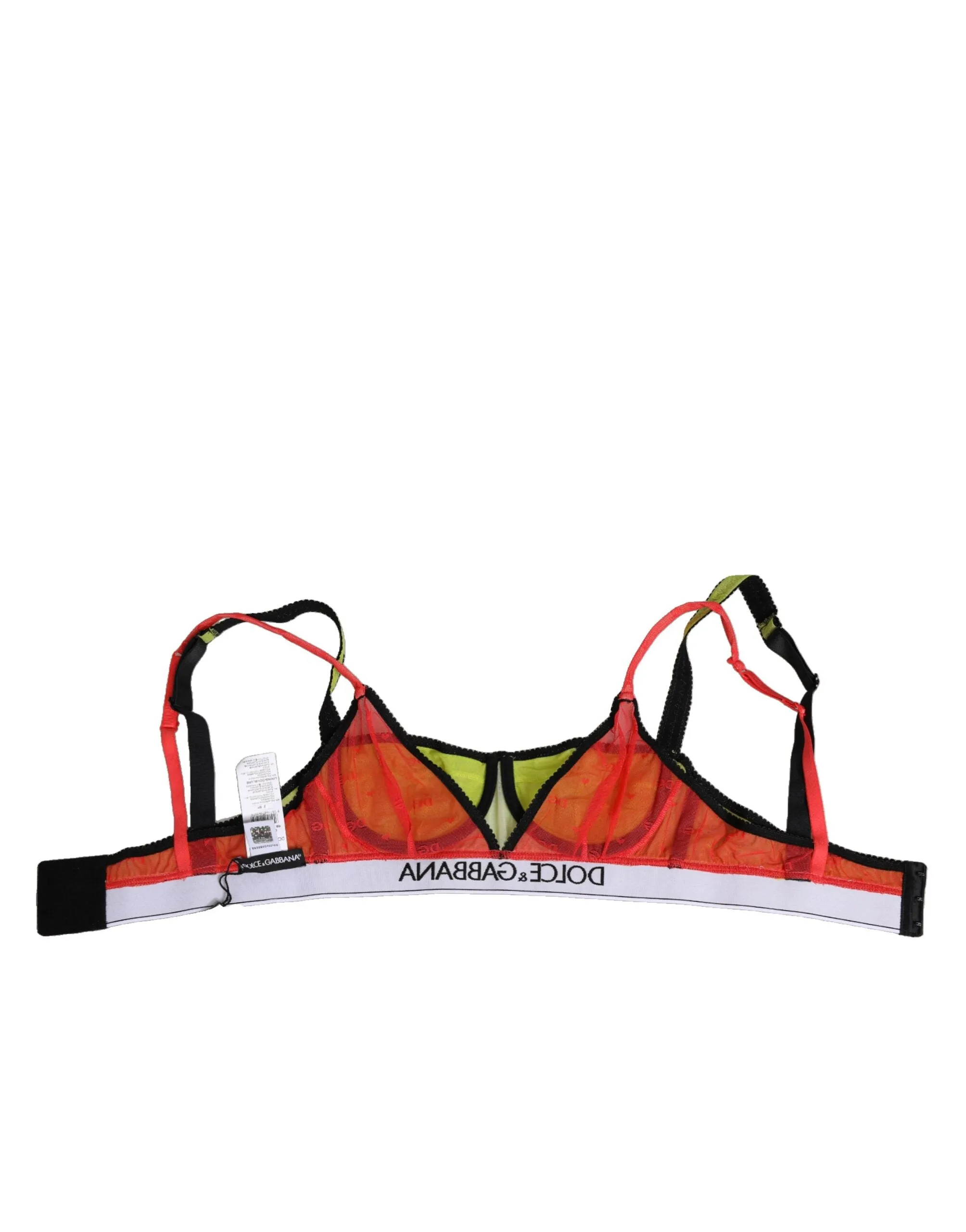 Dolce & Gabbana Green Nylon Soft Cup Balconnet Bra Underwear sold by Siebentaschen product image thumbnail 4