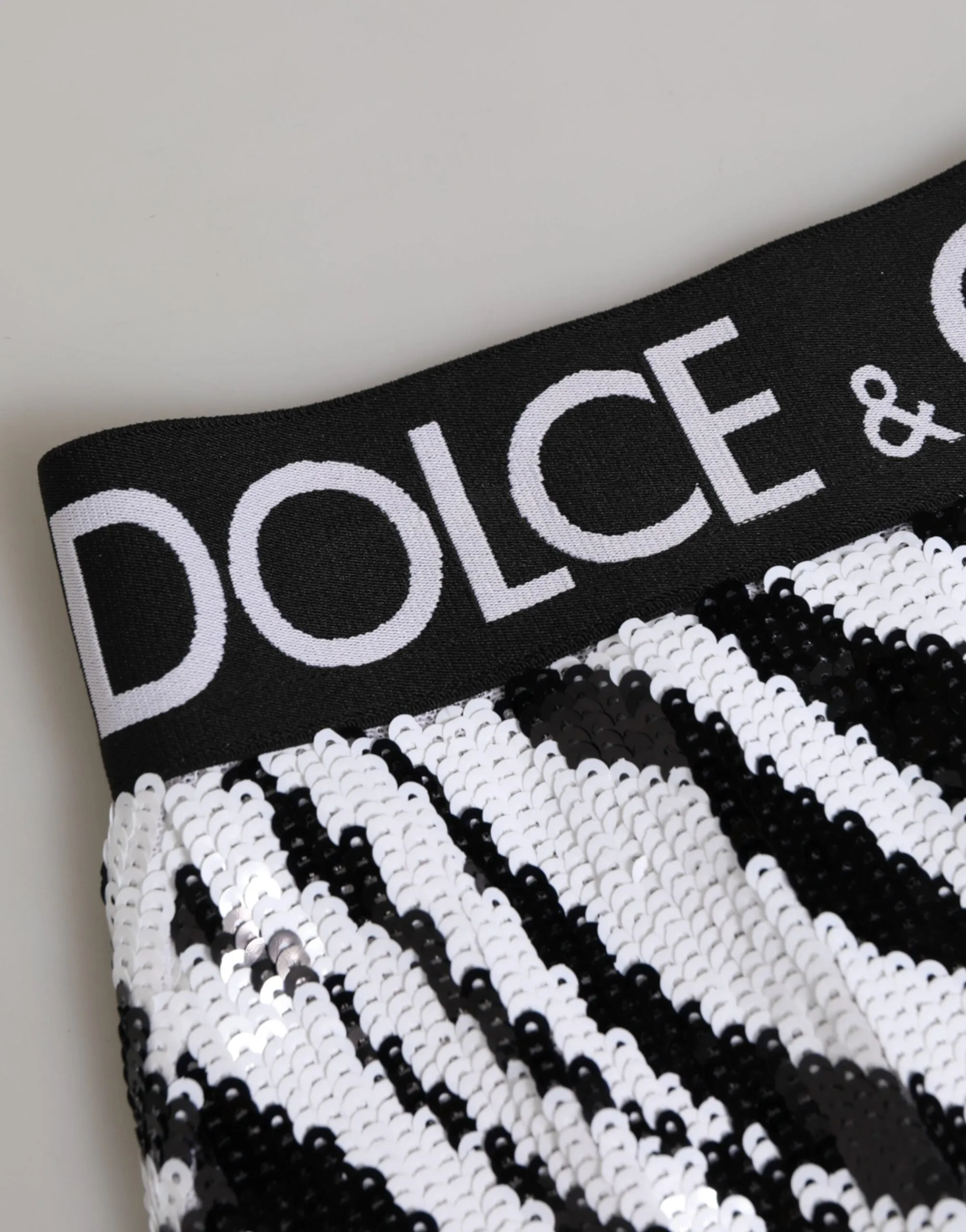 Dolce & Gabbana Black White Stripes High Waist Panty Underwear sold by Siebentaschen product image thumbnail 3