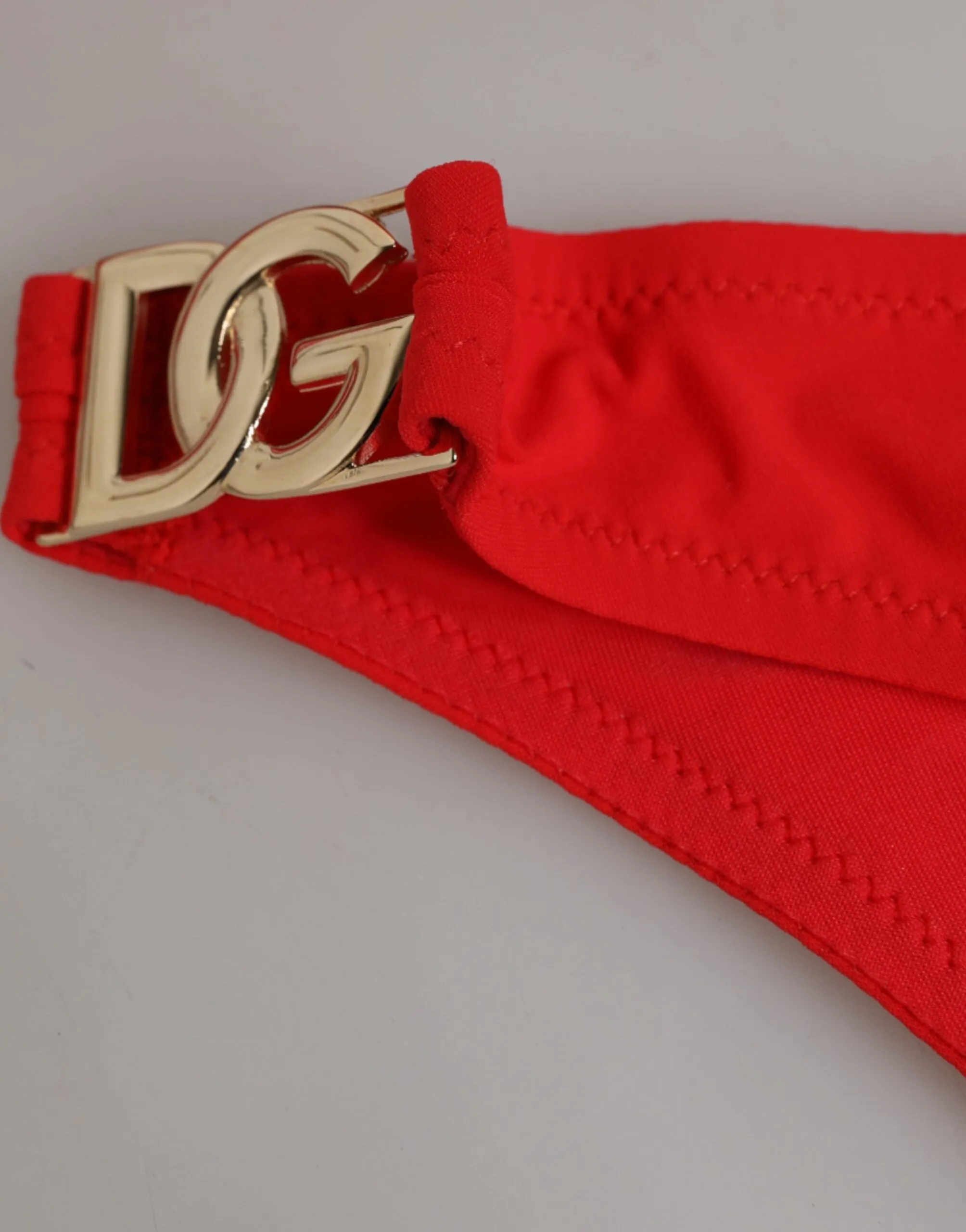 Dolce & Gabbana Red Nylon Swimsuit 2 Piece Top Bottom Swimwear sold by Siebentaschen product image thumbnail 4