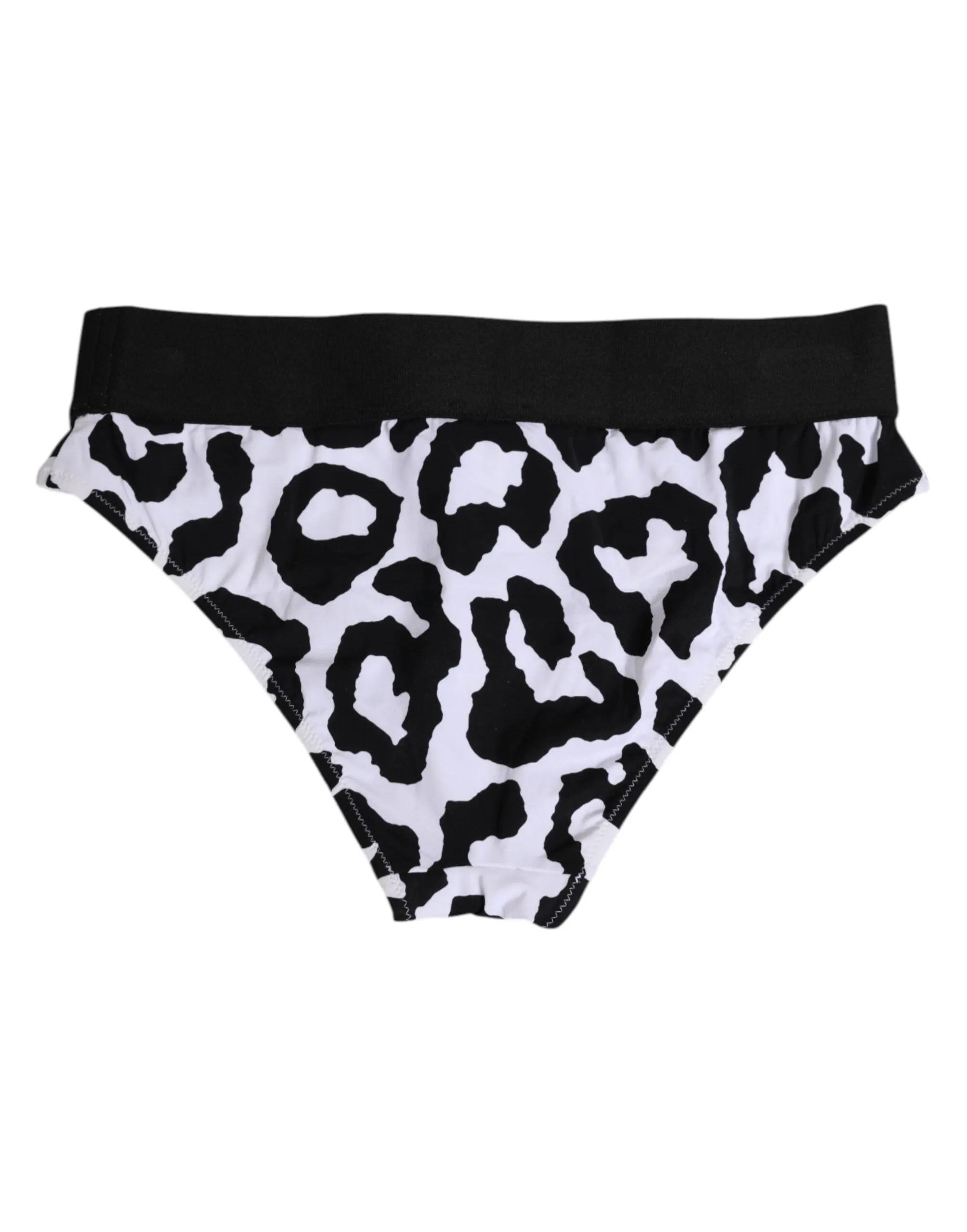 Dolce & Gabbana White Leopard Nylon High Waist Panty Underwear sold by Siebentaschen product image thumbnail 4