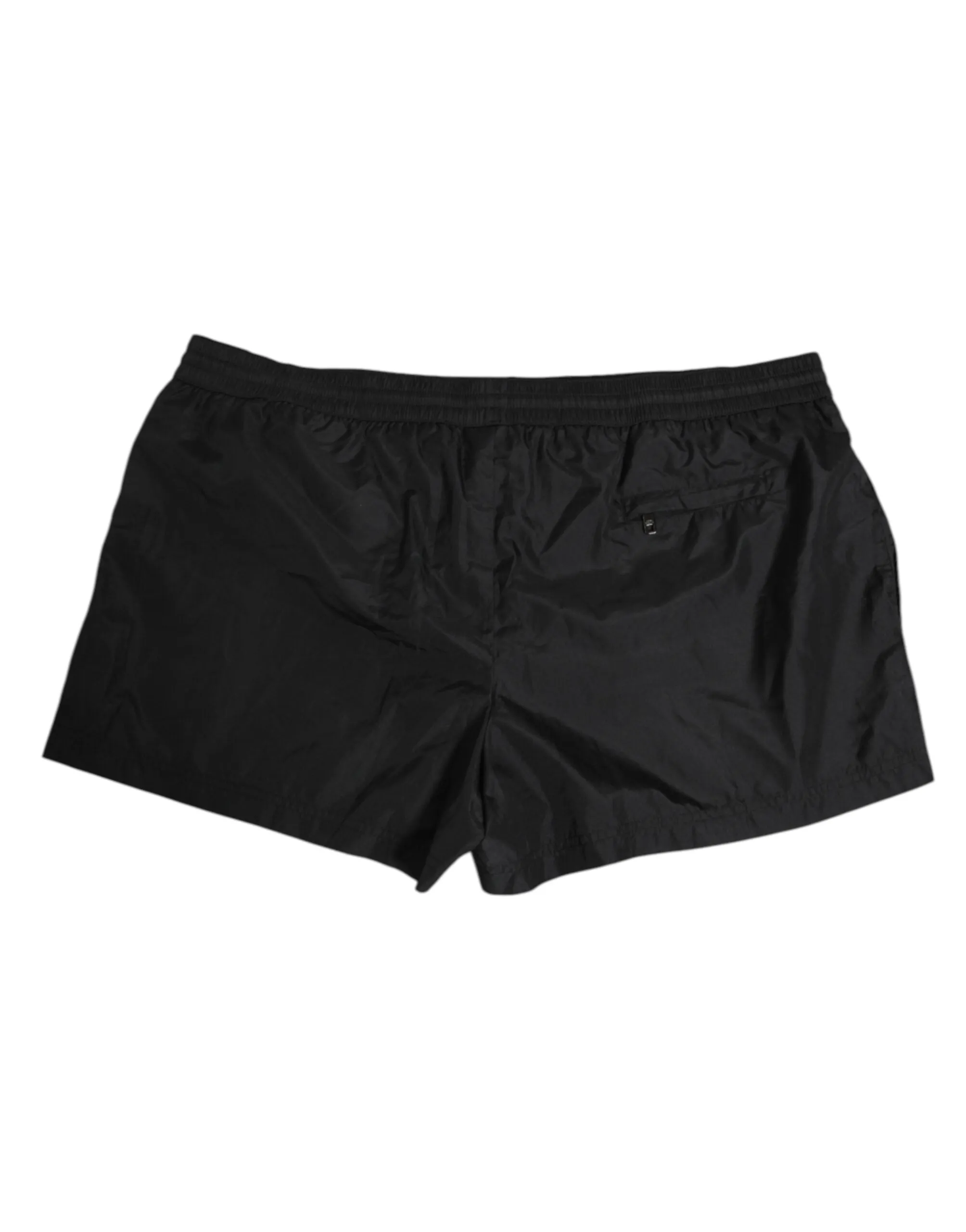 Dolce & Gabbana Black Logo Polyester Beachwear Shorts Swimwear sold by Siebentaschen product image thumbnail 5