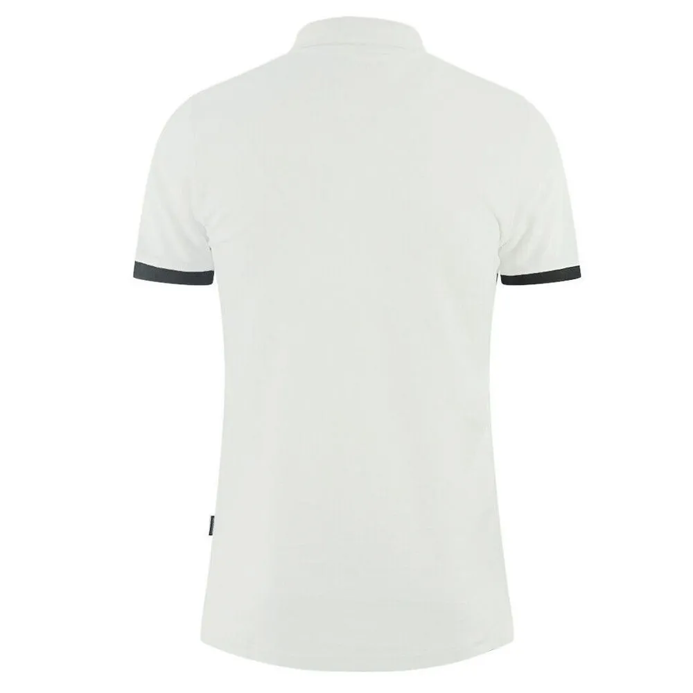 Aquascutum White Cotton Polo Shirt sold by Siebentaschen product image thumbnail 2