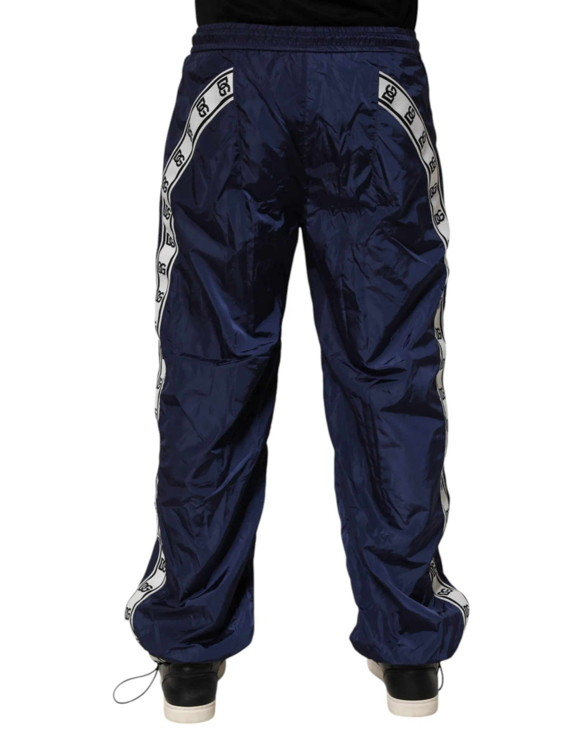 Dolce & Gabbana Blue Nylon Straight Jogger Sweatpants Pants sold by Siebentaschen product image thumbnail 4