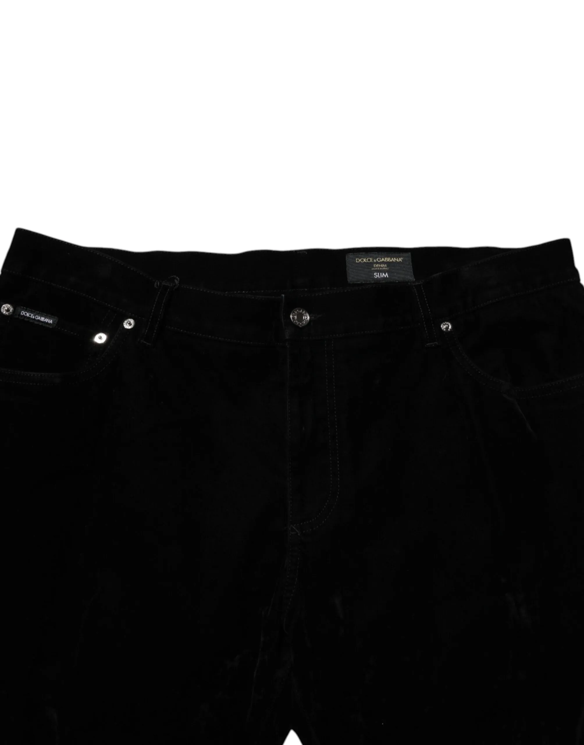 Dolce & Gabbana Black Cotton Slim Fit Denim Trouser Jeans sold by Siebentaschen product image thumbnail 5
