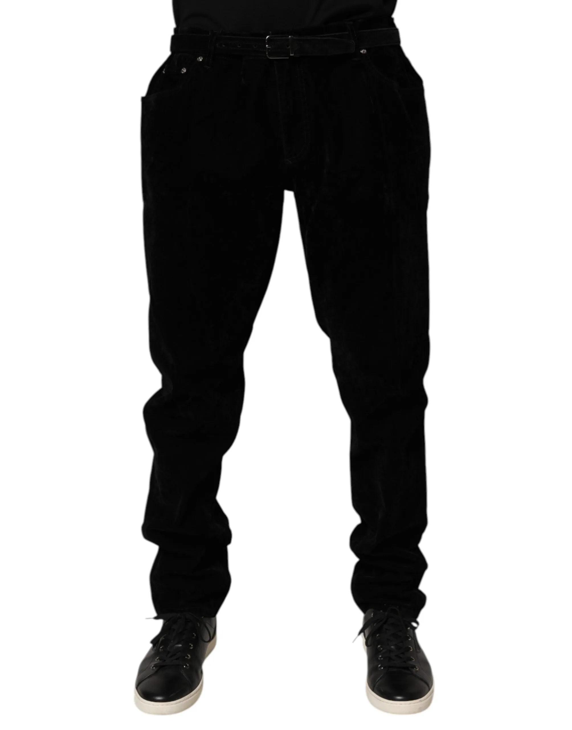 Dolce & Gabbana Black Cotton Slim Fit Denim Trouser Jeans sold by Siebentaschen product image thumbnail 2