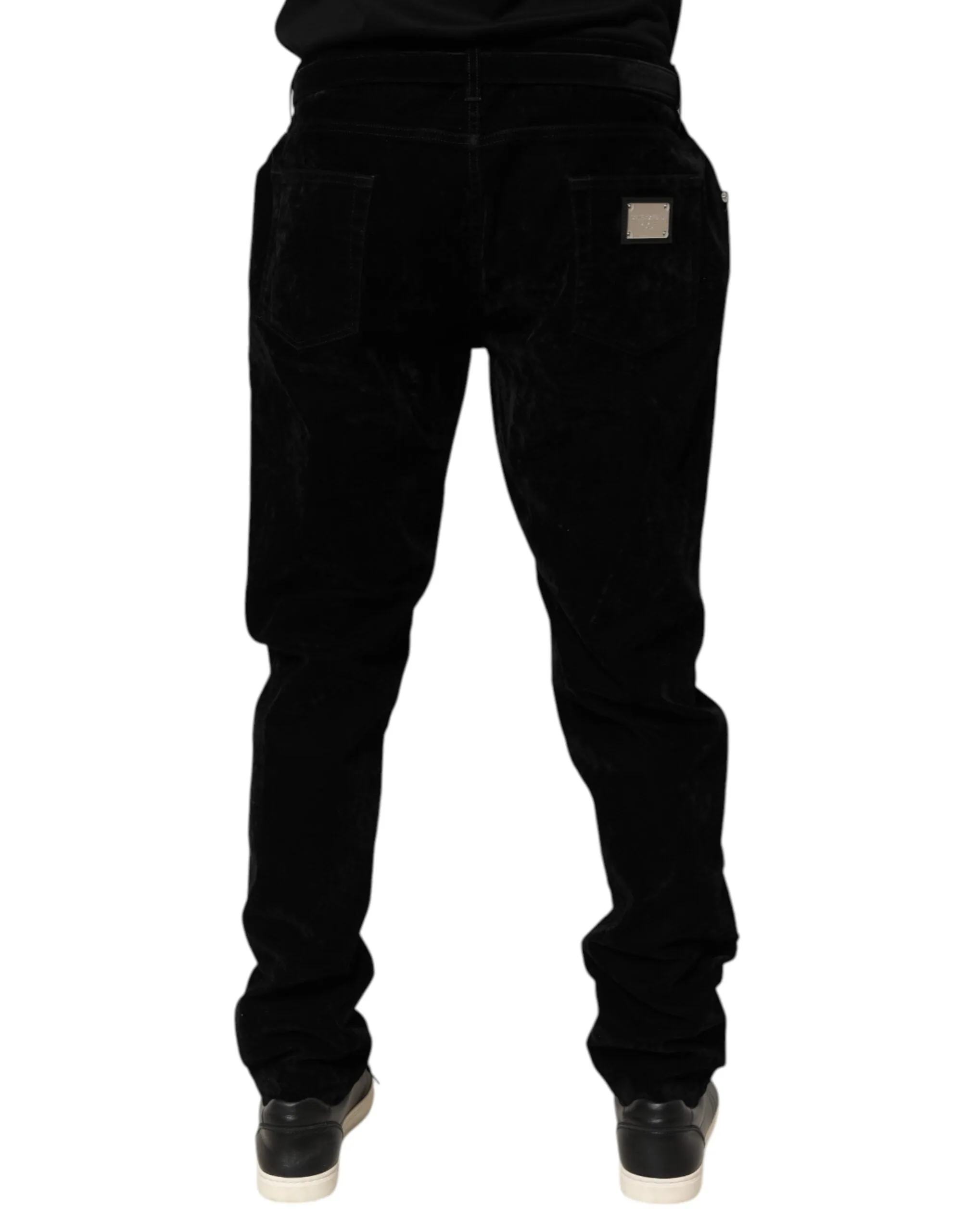 Dolce & Gabbana Black Cotton Slim Fit Denim Trouser Jeans sold by Siebentaschen product image thumbnail 4