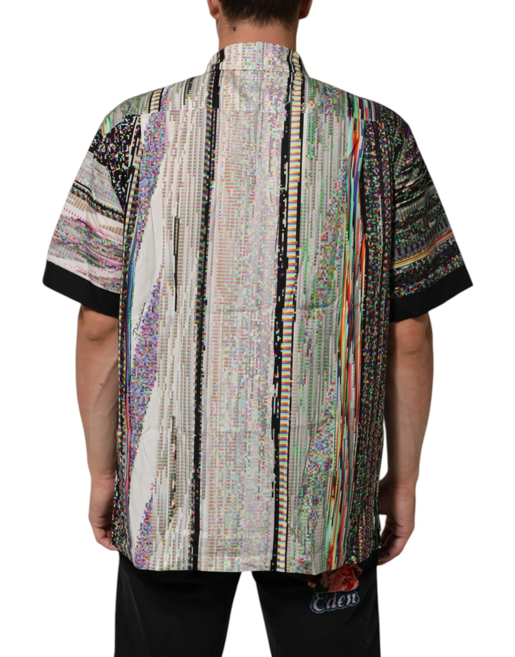 Dolce & Gabbana Multicolor Graphic Collared Casual Shirt sold by Siebentaschen product image thumbnail 4